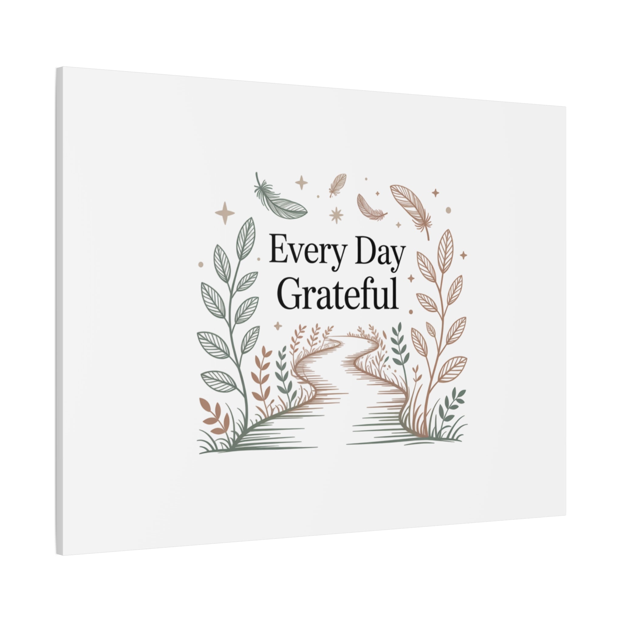 Every Day Grateful Canvas | Soft Everyday Grace Decor, Prayer Corner Art