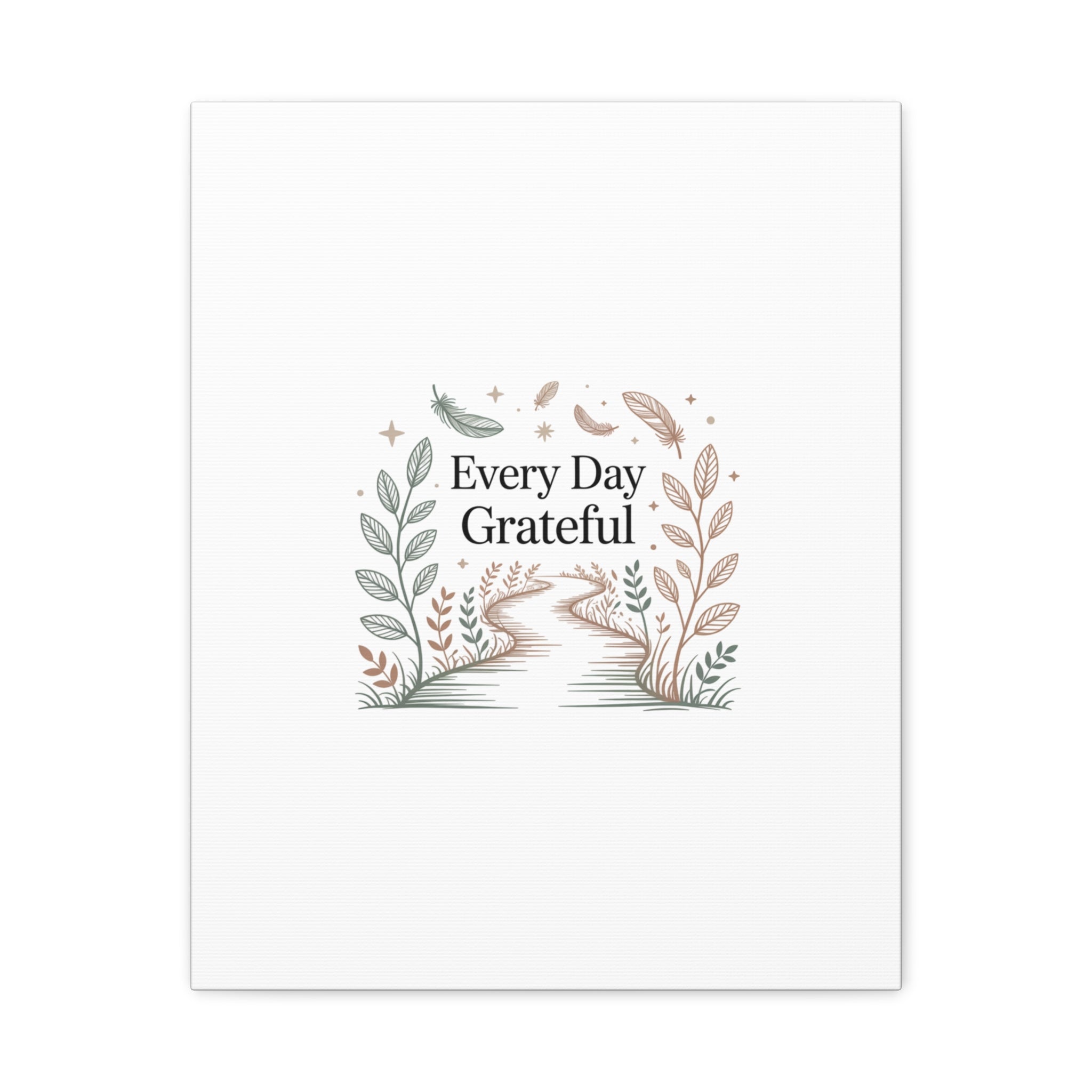 Every Day Grateful Canvas | Soft Everyday Grace Decor, Prayer Corner Art