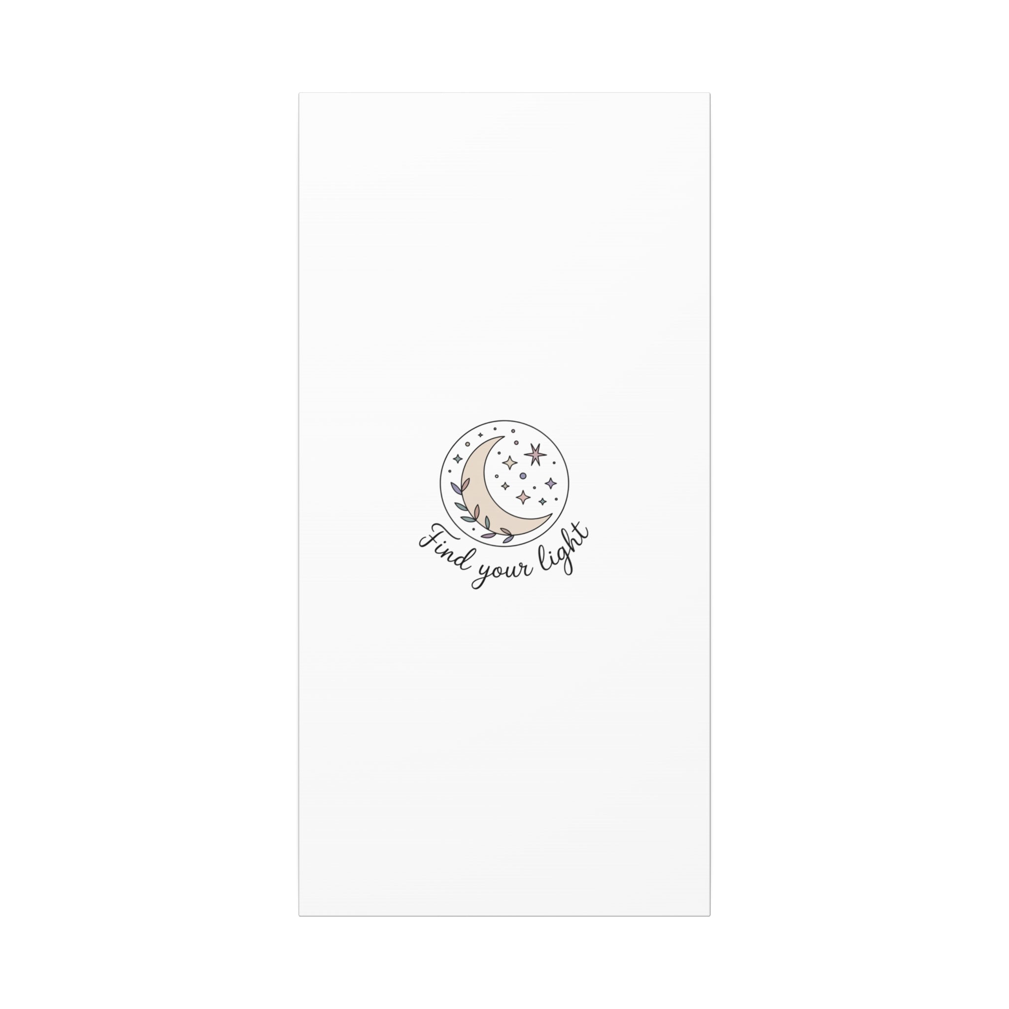 Find Your Light Moon Phase Art Print | Minimal Astrology Canvas