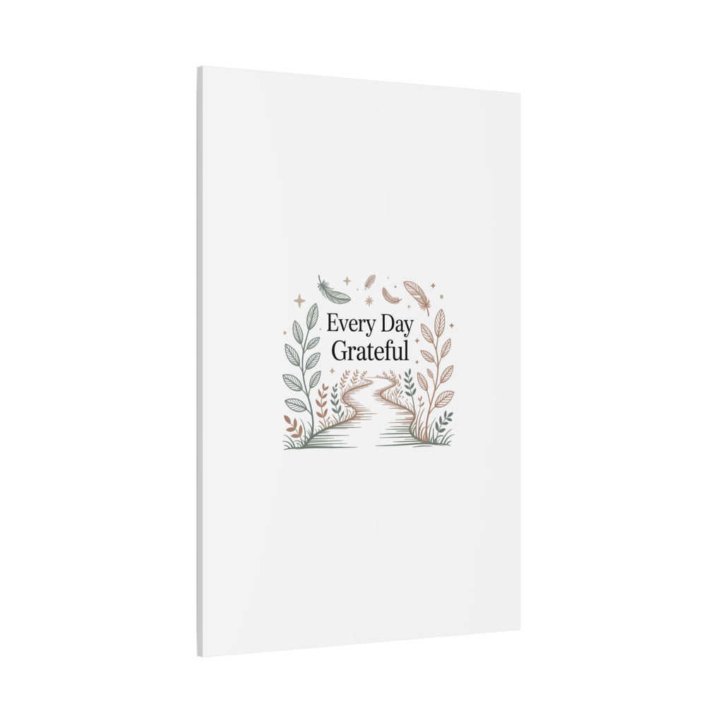 Every Day Grateful Canvas | Soft Everyday Grace Decor, Prayer Corner Art