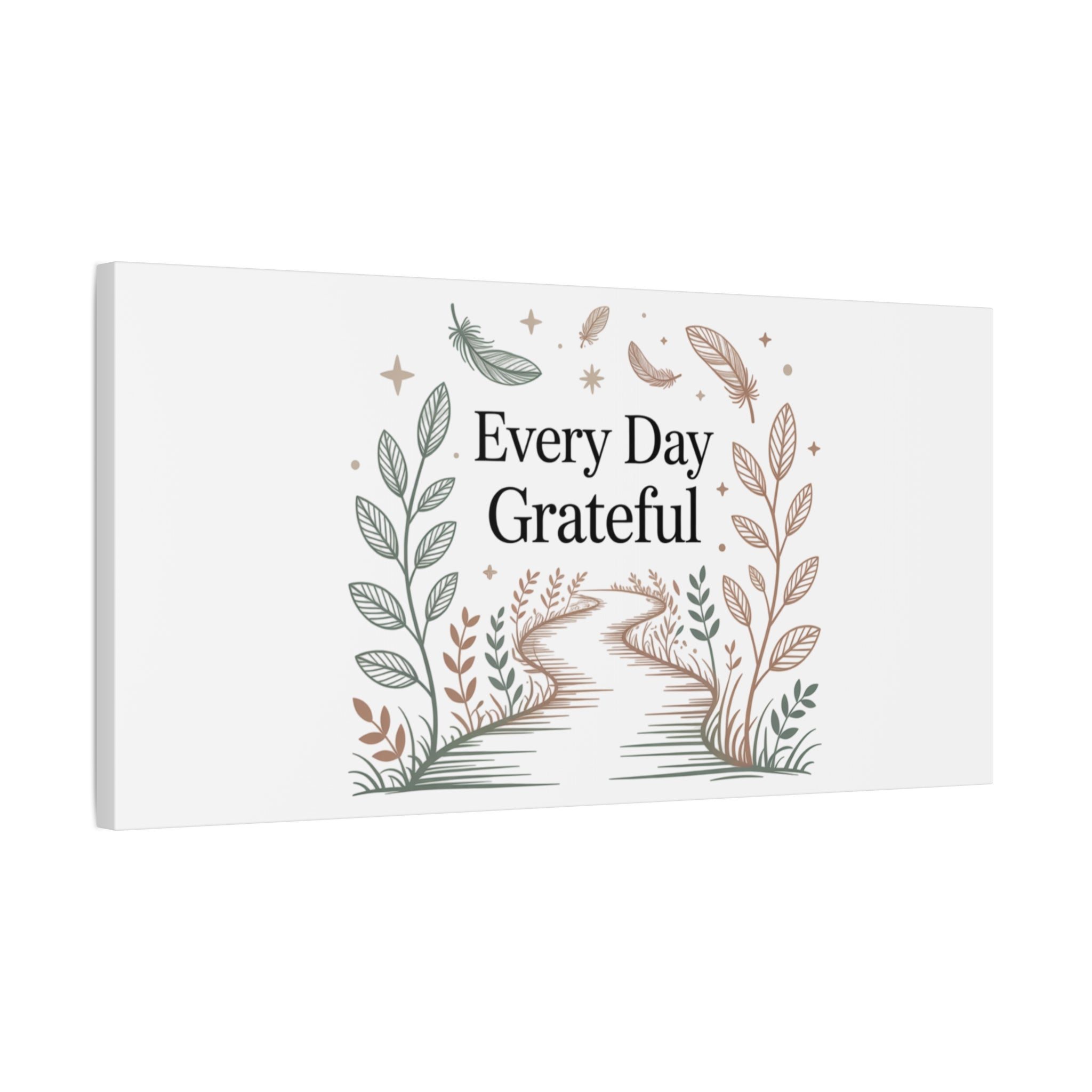 Every Day Grateful Canvas | Soft Everyday Grace Decor, Prayer Corner Art