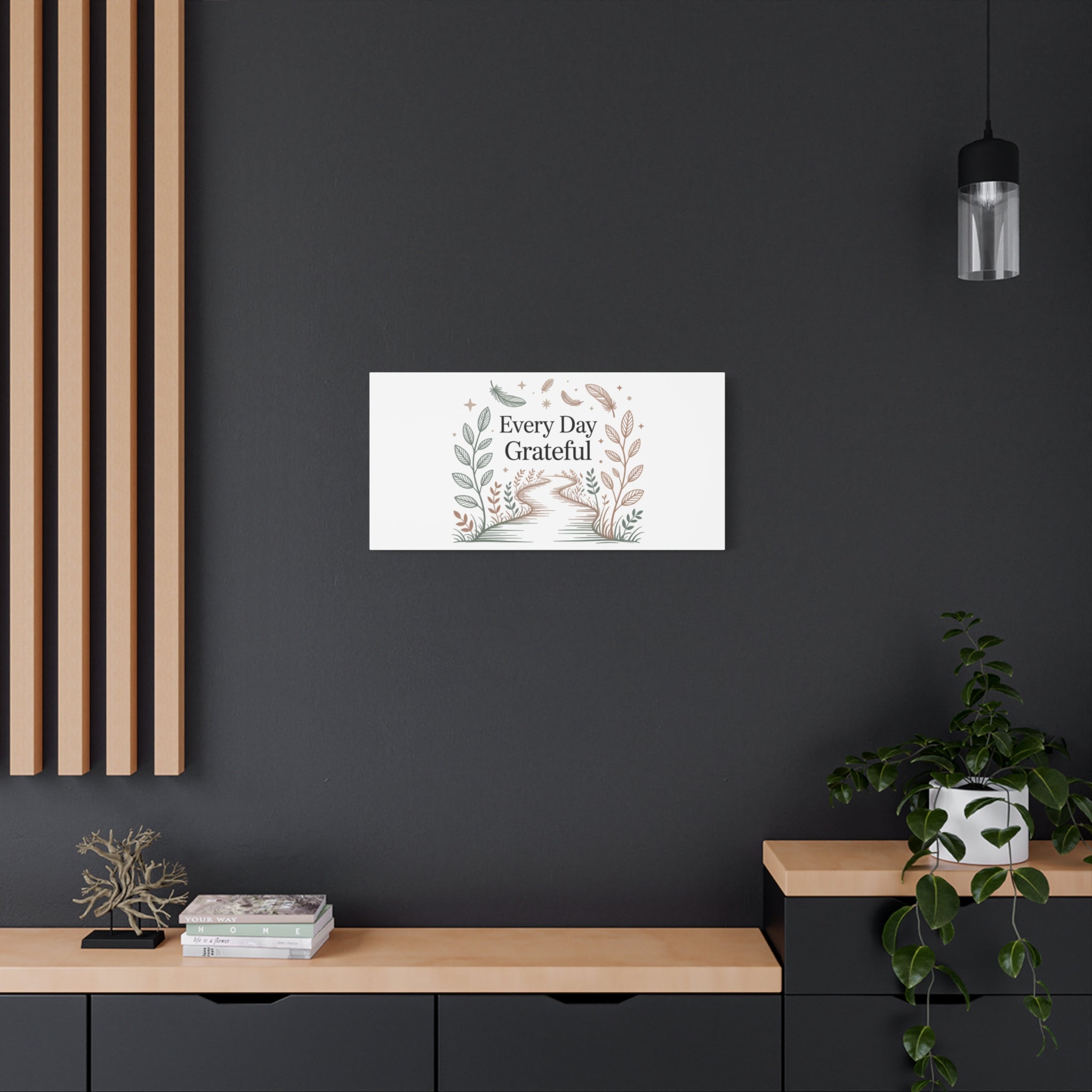 Every Day Grateful Canvas | Soft Everyday Grace Decor, Prayer Corner Art