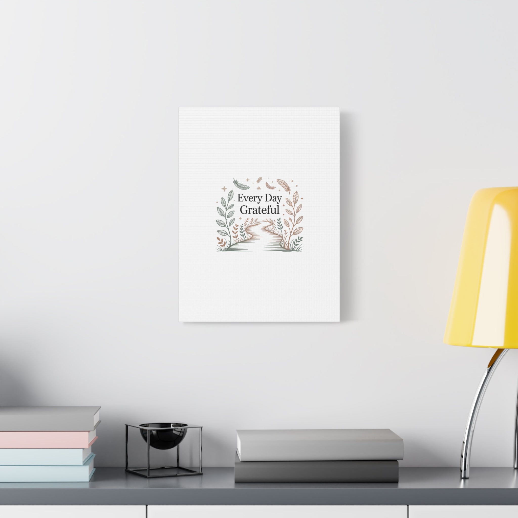 Every Day Grateful Canvas | Soft Everyday Grace Decor, Prayer Corner Art