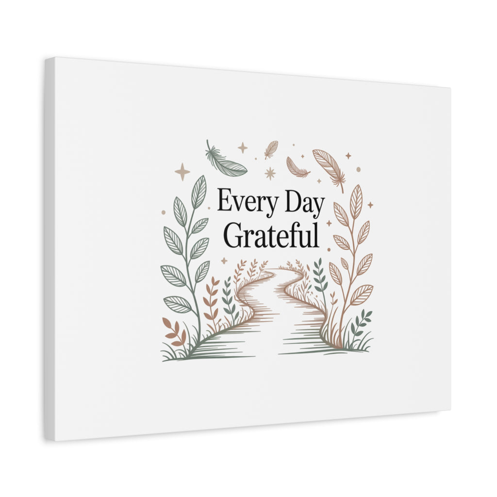 Every Day Grateful Canvas | Soft Everyday Grace Decor, Prayer Corner Art