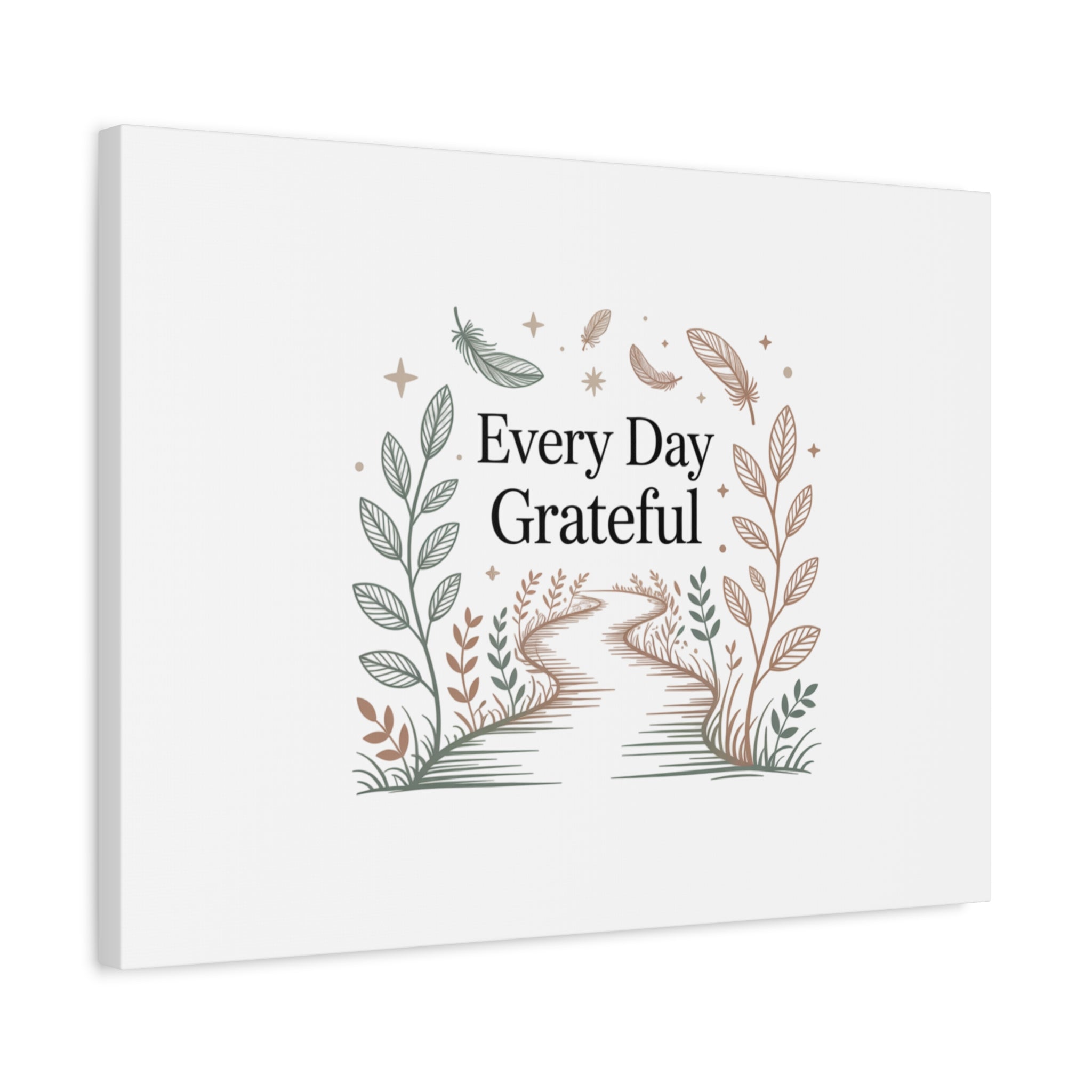 Every Day Grateful Canvas | Soft Everyday Grace Decor, Prayer Corner Art