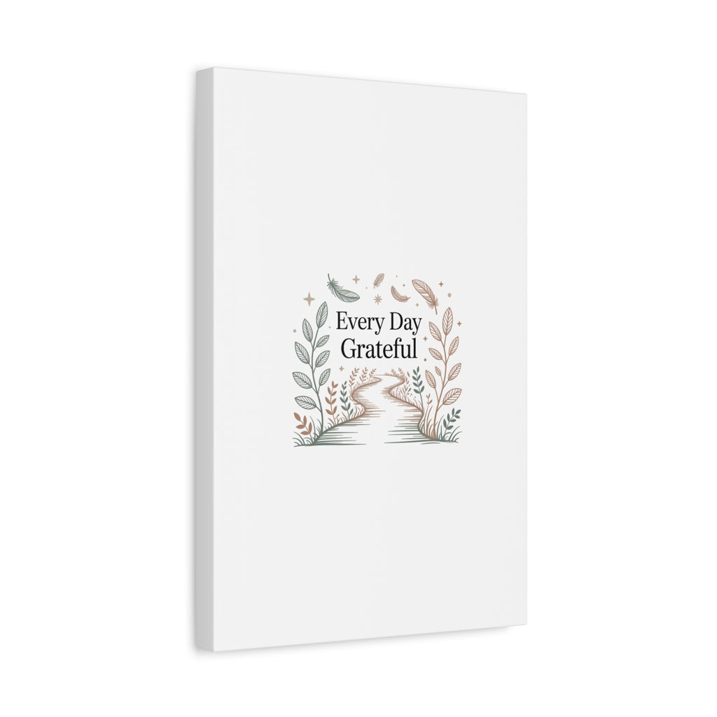 Every Day Grateful Canvas | Soft Everyday Grace Decor, Prayer Corner Art