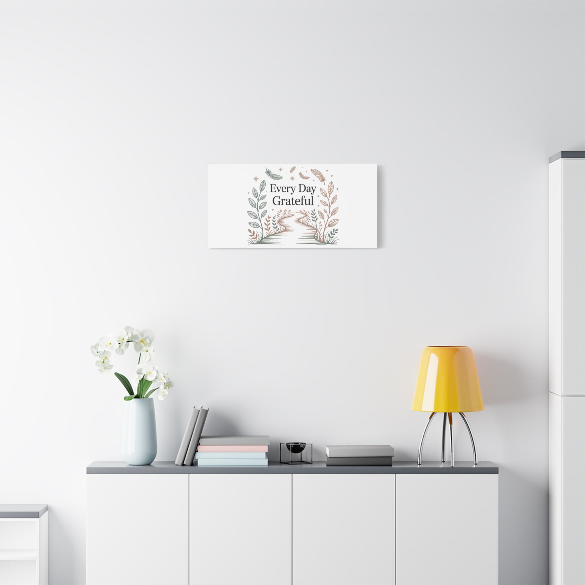 Every Day Grateful Canvas | Soft Everyday Grace Decor, Prayer Corner Art