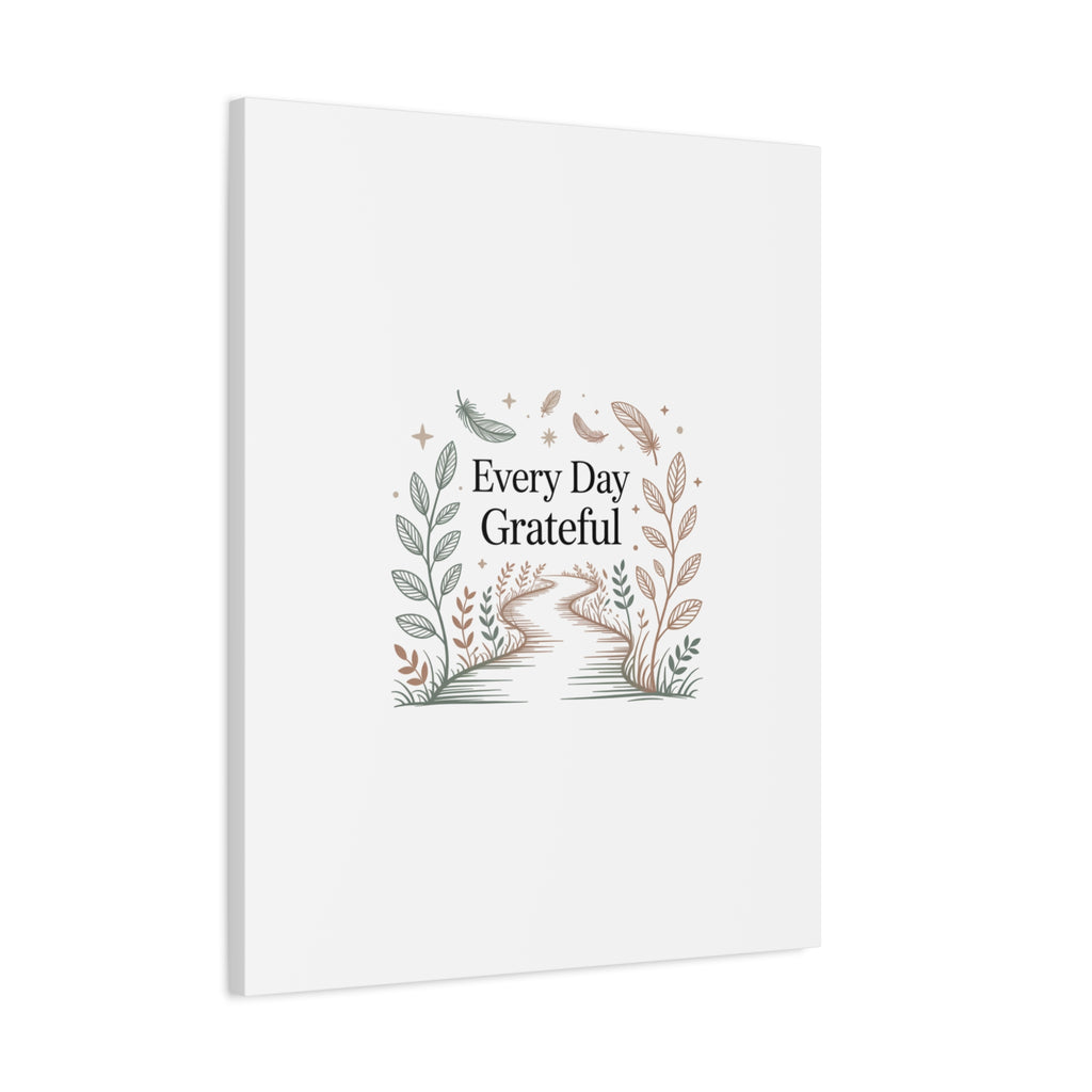 Every Day Grateful Canvas | Soft Everyday Grace Decor, Prayer Corner Art
