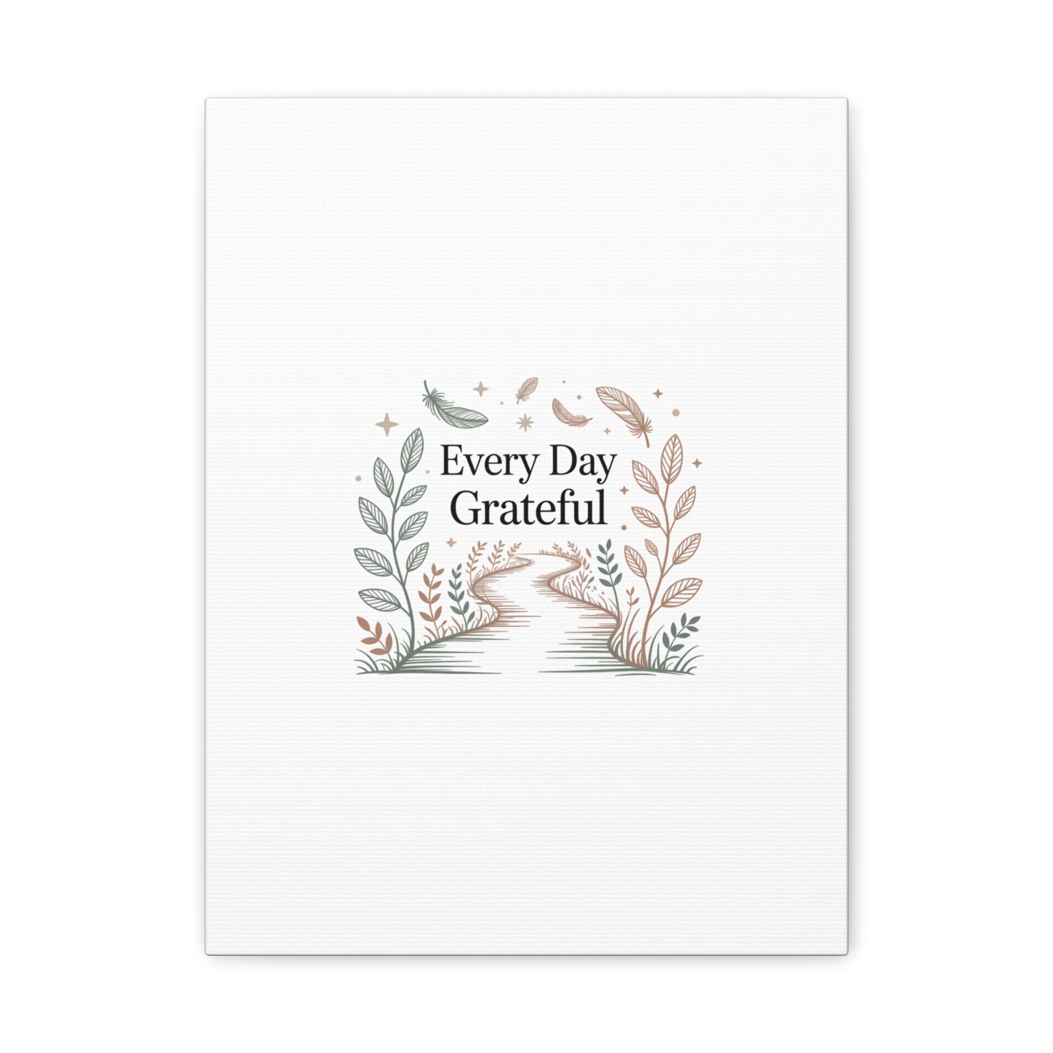 Every Day Grateful Canvas | Soft Everyday Grace Decor, Prayer Corner Art
