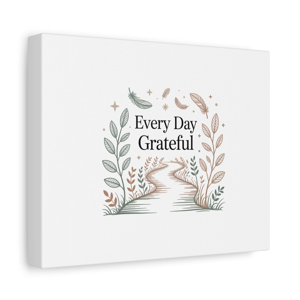 Every Day Grateful Canvas | Soft Everyday Grace Decor, Prayer Corner Art