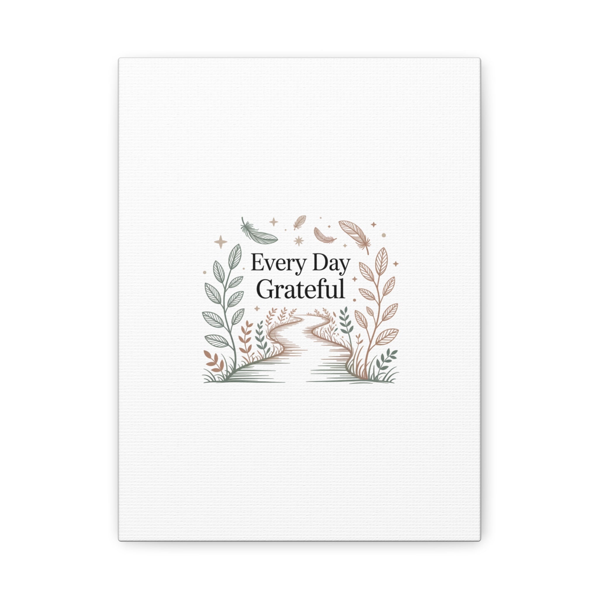 Every Day Grateful Canvas | Soft Everyday Grace Decor, Prayer Corner Art