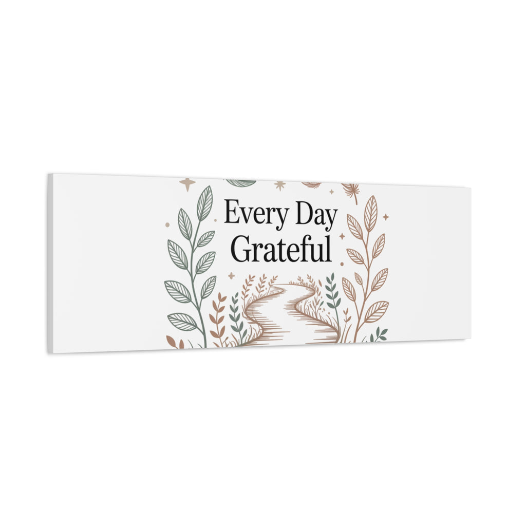 Every Day Grateful Canvas | Soft Everyday Grace Decor, Prayer Corner Art