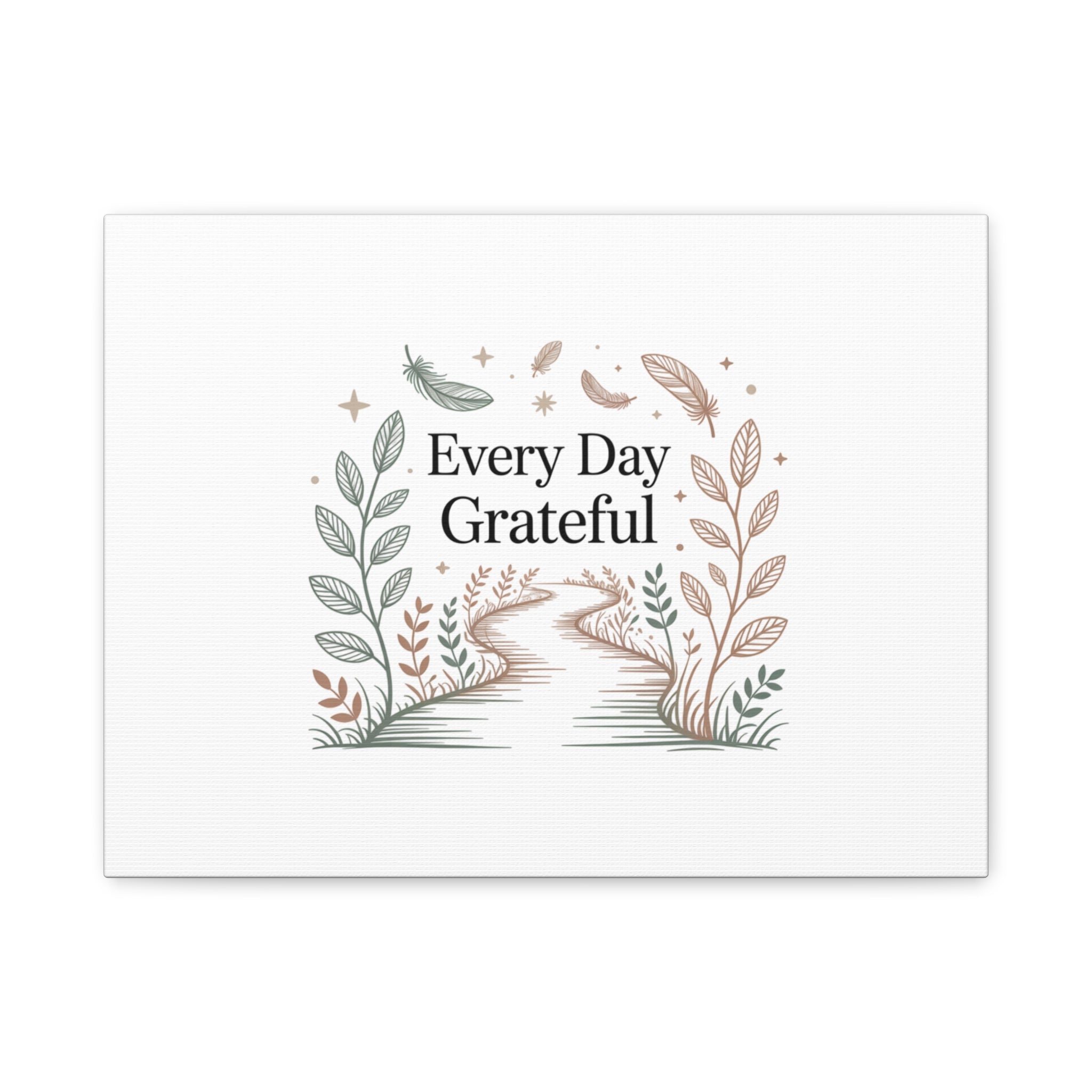 Every Day Grateful Canvas | Soft Everyday Grace Decor, Prayer Corner Art
