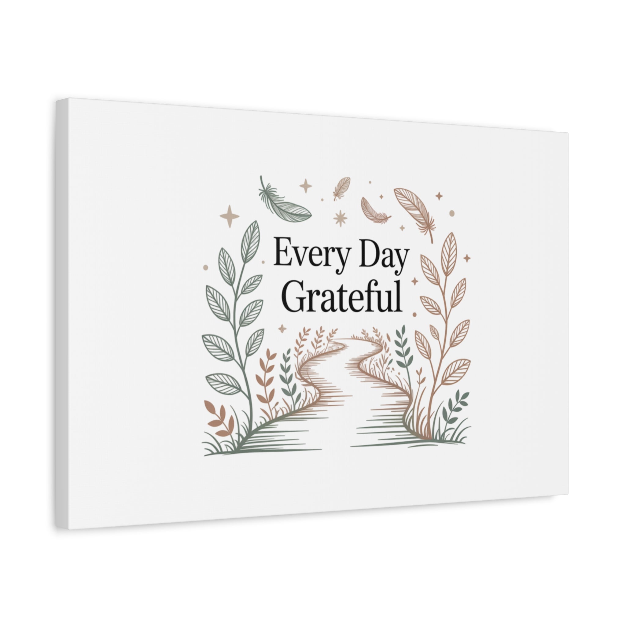 Every Day Grateful Canvas | Soft Everyday Grace Decor, Prayer Corner Art