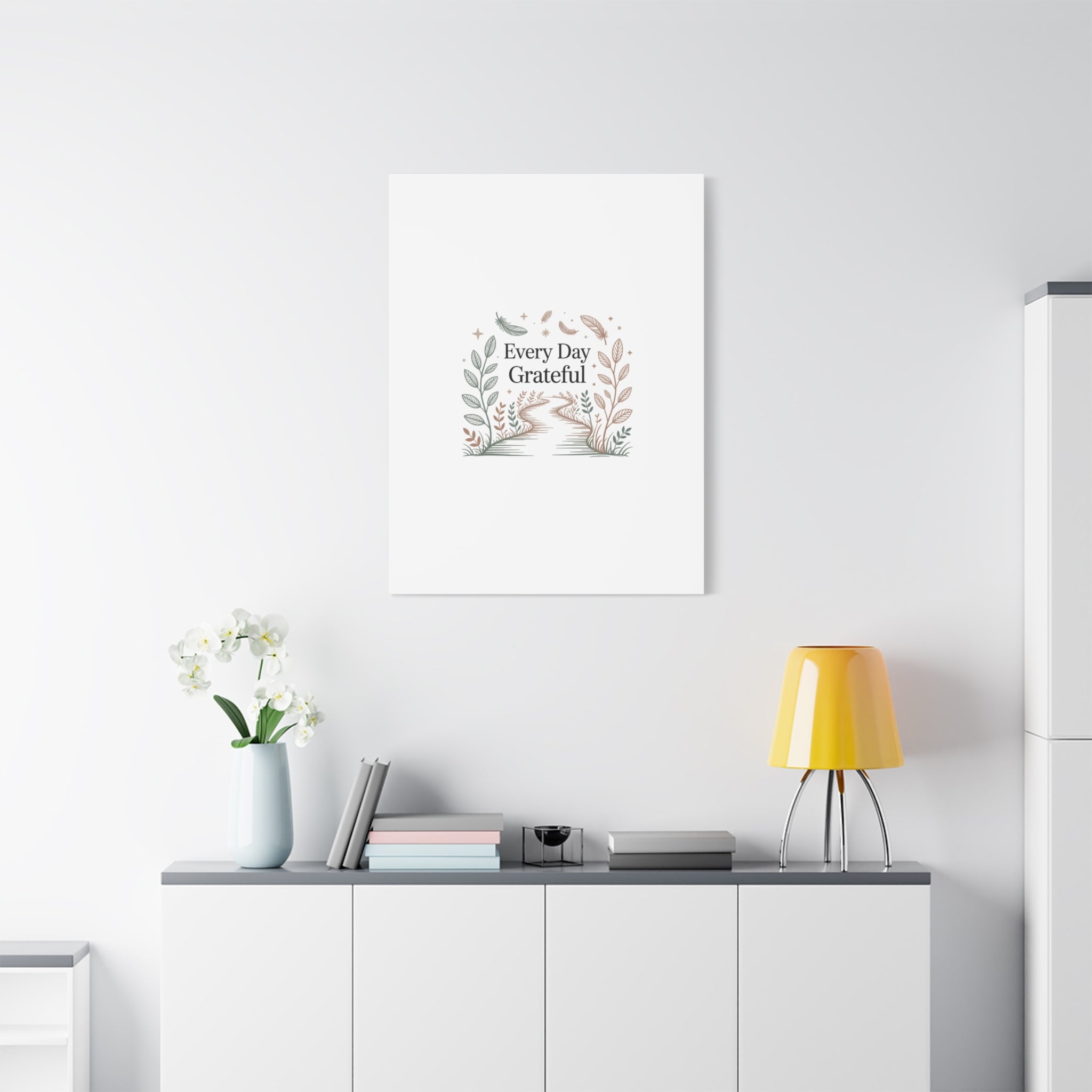 Every Day Grateful Canvas | Soft Everyday Grace Decor, Prayer Corner Art