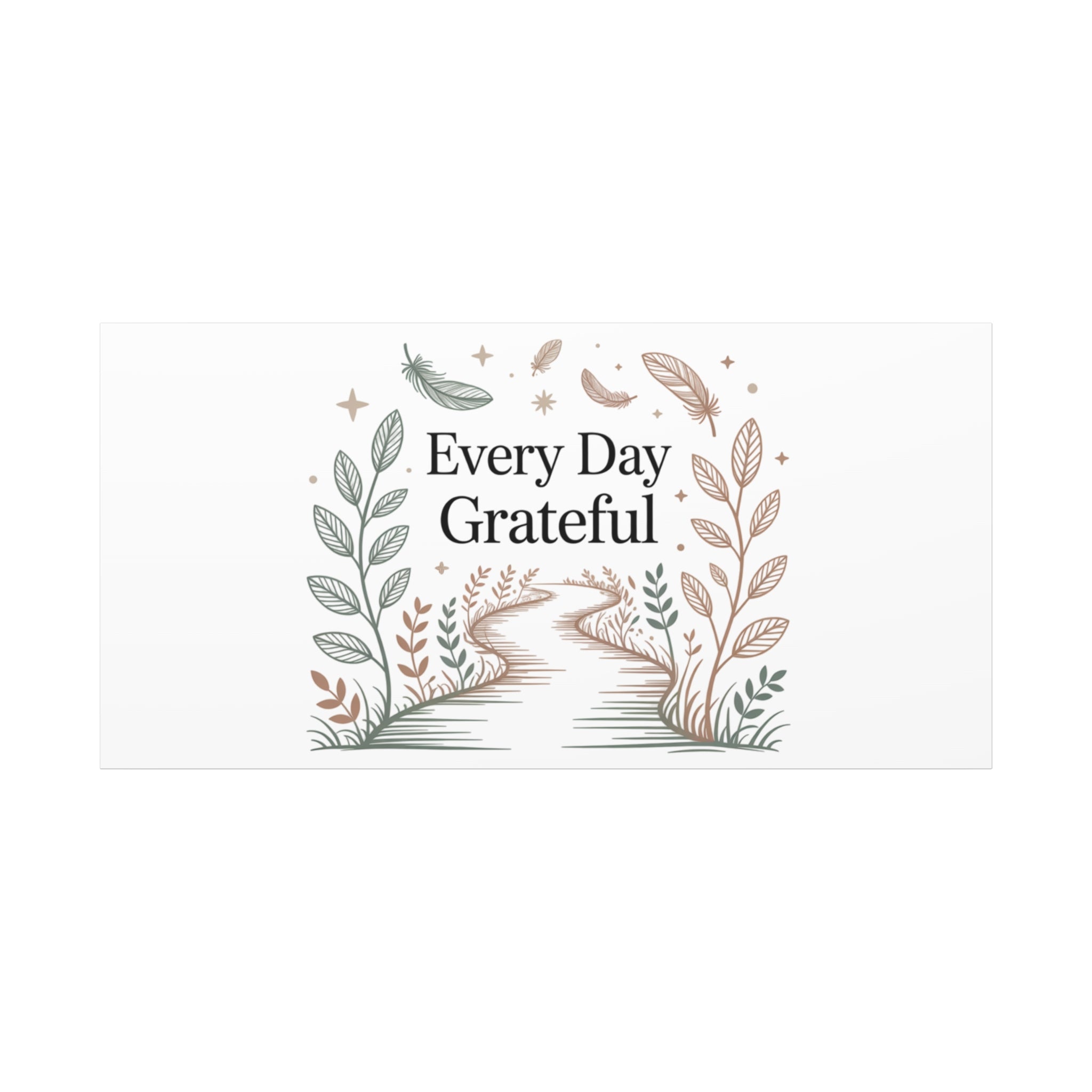 Every Day Grateful Canvas | Soft Everyday Grace Decor, Prayer Corner Art