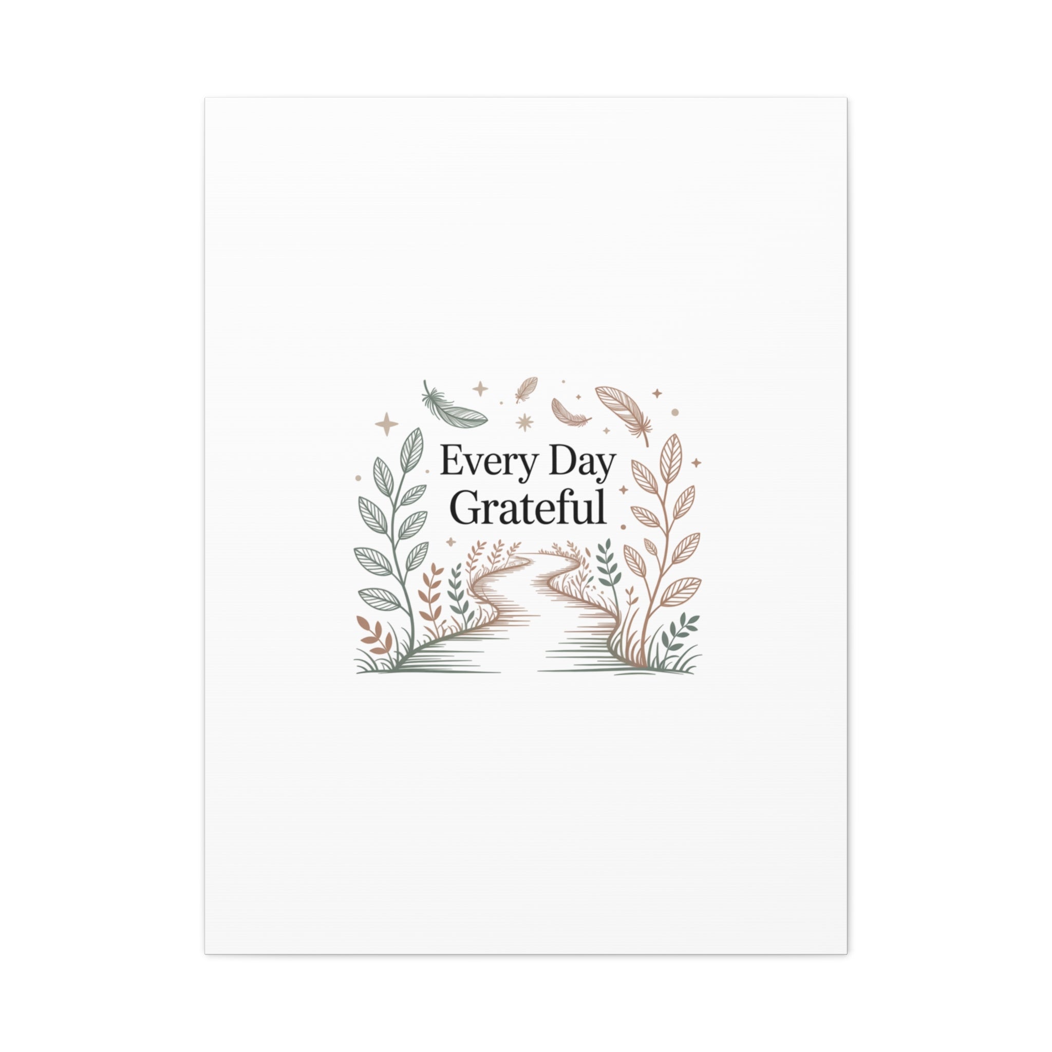 Every Day Grateful Canvas | Soft Everyday Grace Decor, Prayer Corner Art