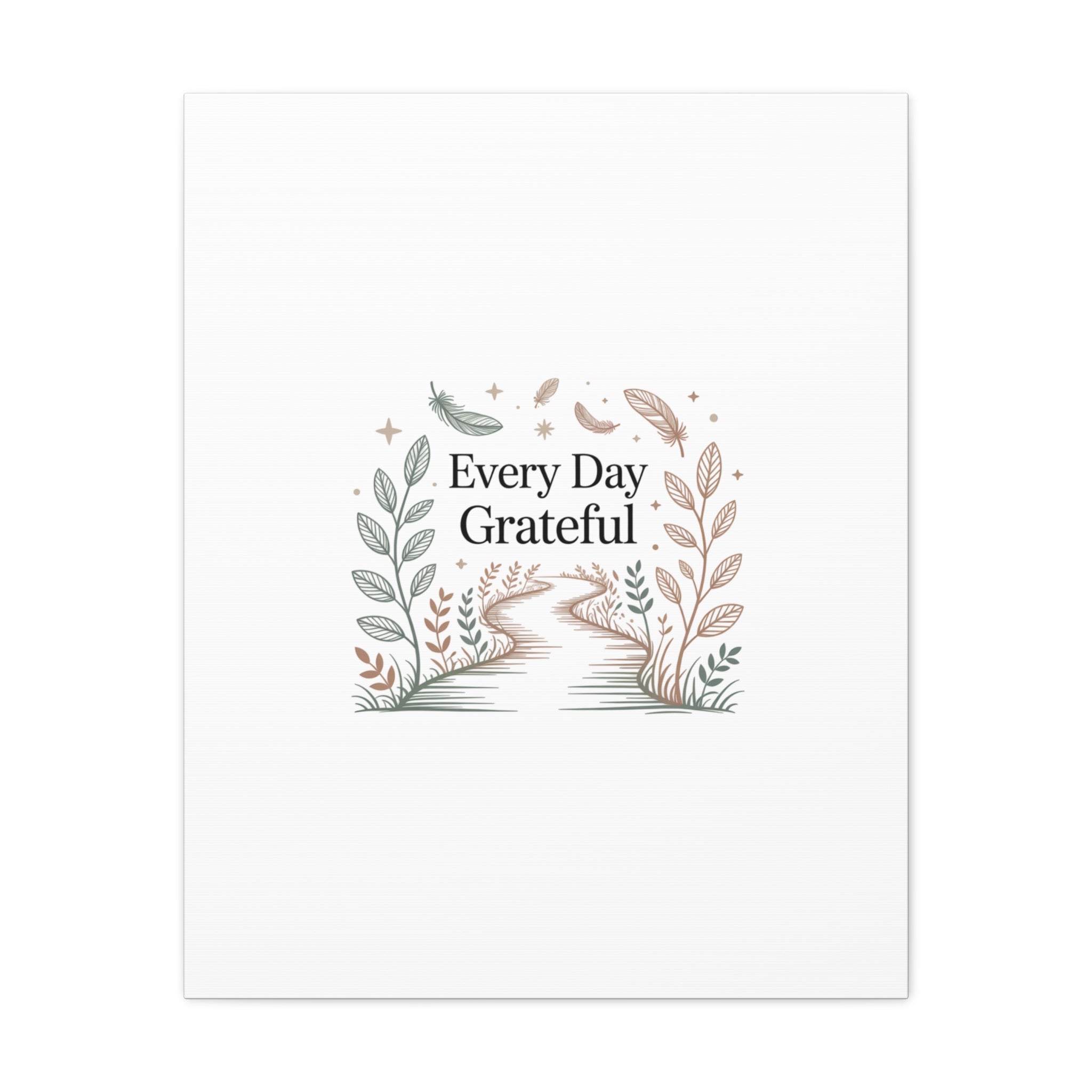 Every Day Grateful Canvas | Soft Everyday Grace Decor, Prayer Corner Art