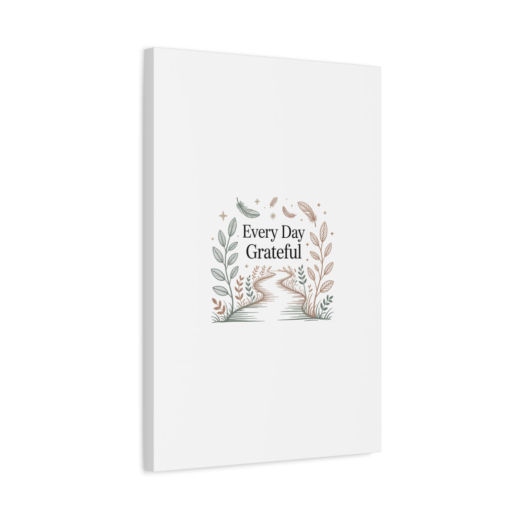 Every Day Grateful Canvas | Soft Everyday Grace Decor, Prayer Corner Art