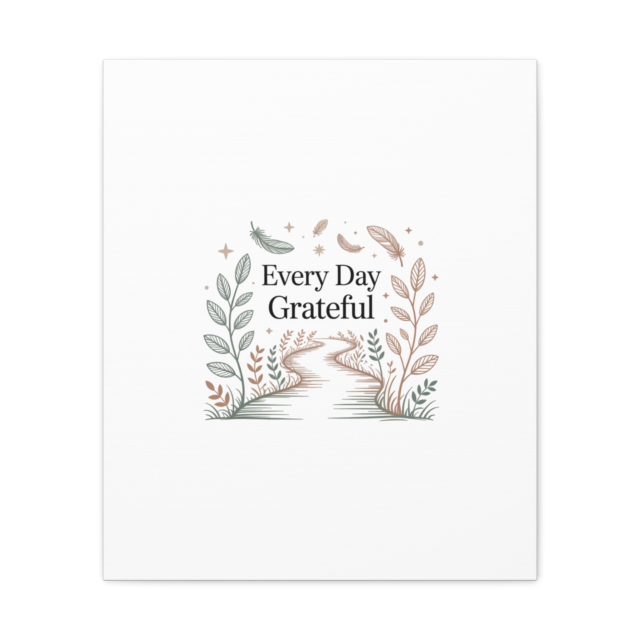 Every Day Grateful Canvas | Soft Everyday Grace Decor, Prayer Corner Art
