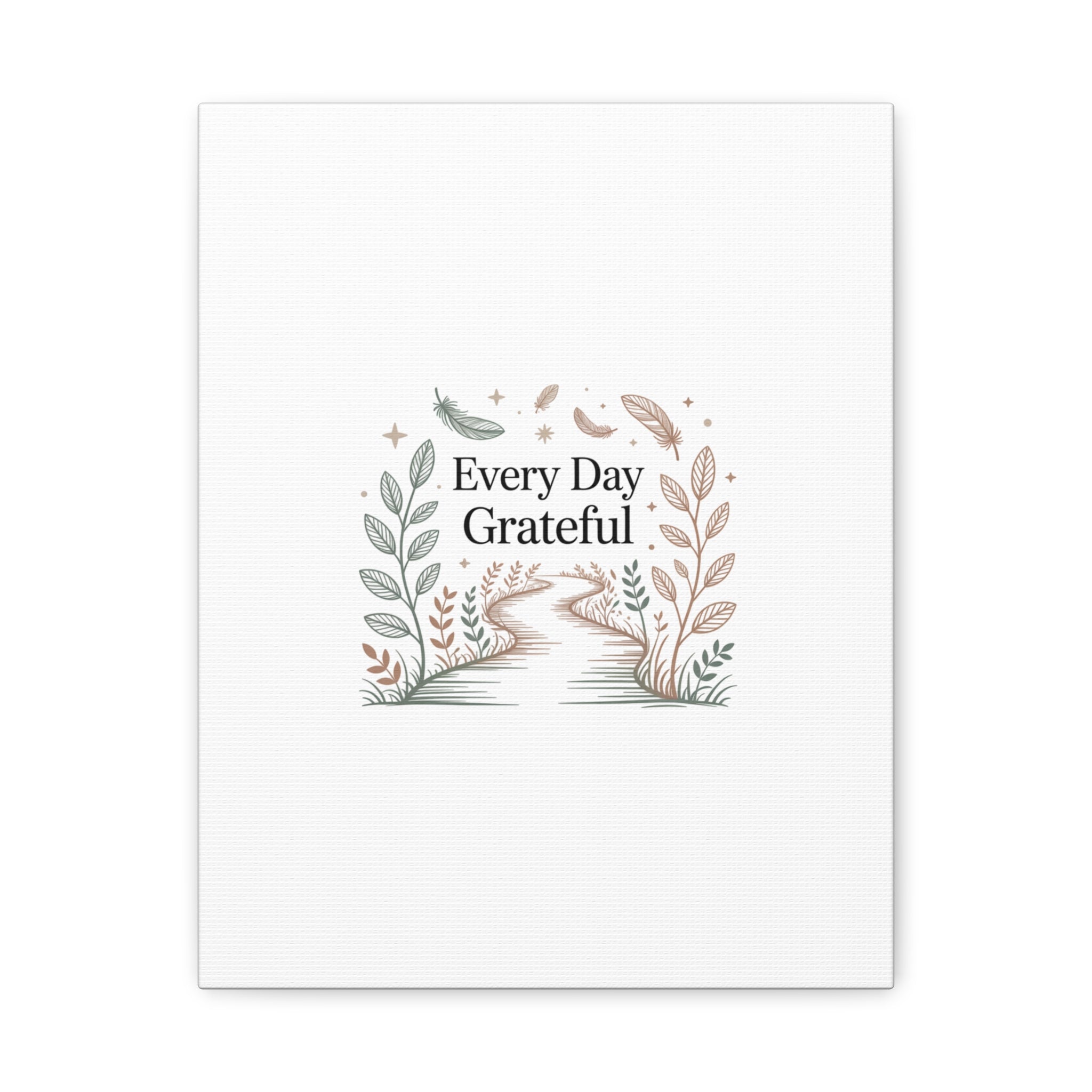 Every Day Grateful Canvas | Soft Everyday Grace Decor, Prayer Corner Art