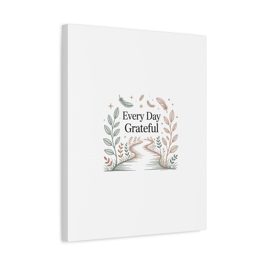 Every Day Grateful Canvas | Soft Everyday Grace Decor, Prayer Corner Art