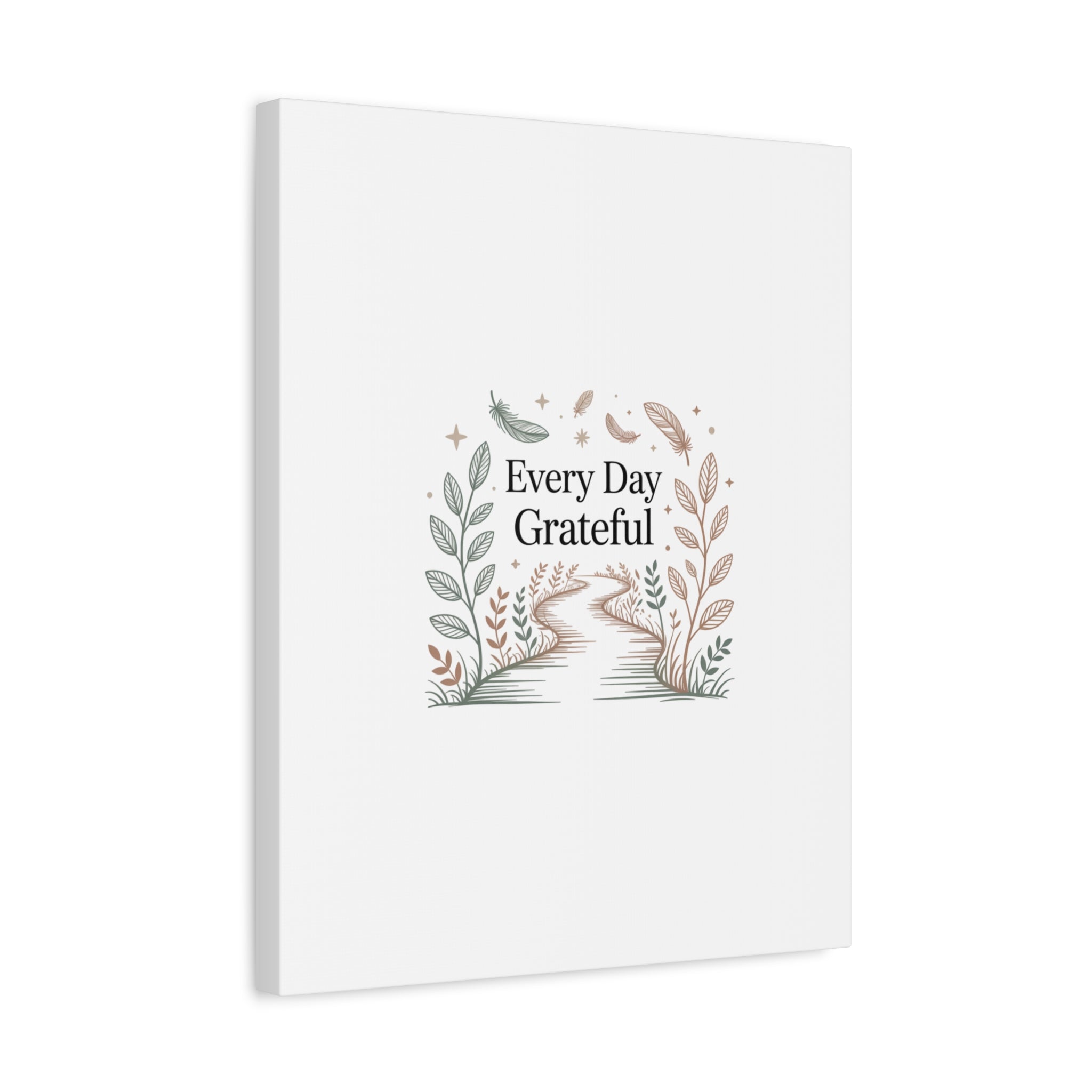 Every Day Grateful Canvas | Soft Everyday Grace Decor, Prayer Corner Art