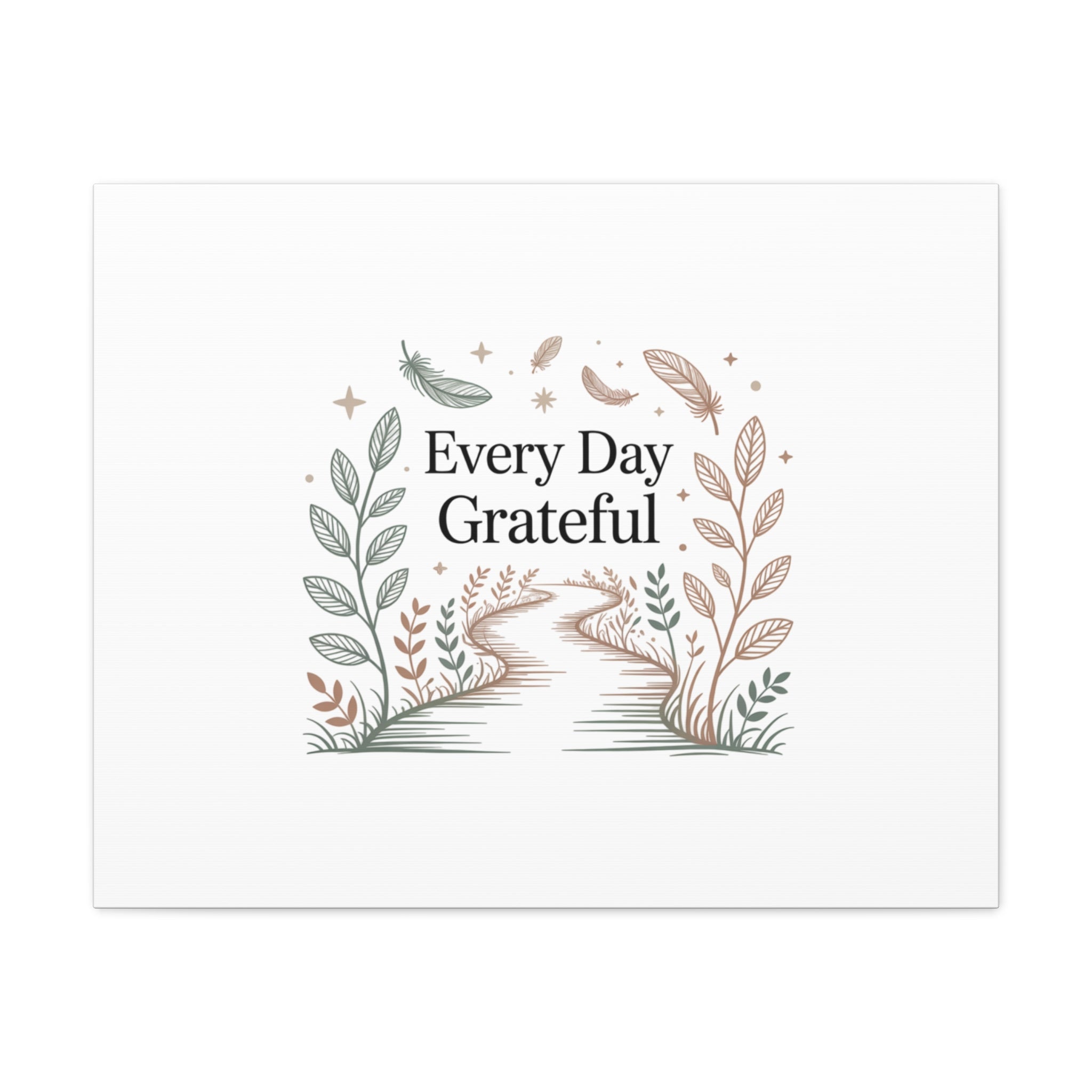 Every Day Grateful Canvas | Soft Everyday Grace Decor, Prayer Corner Art