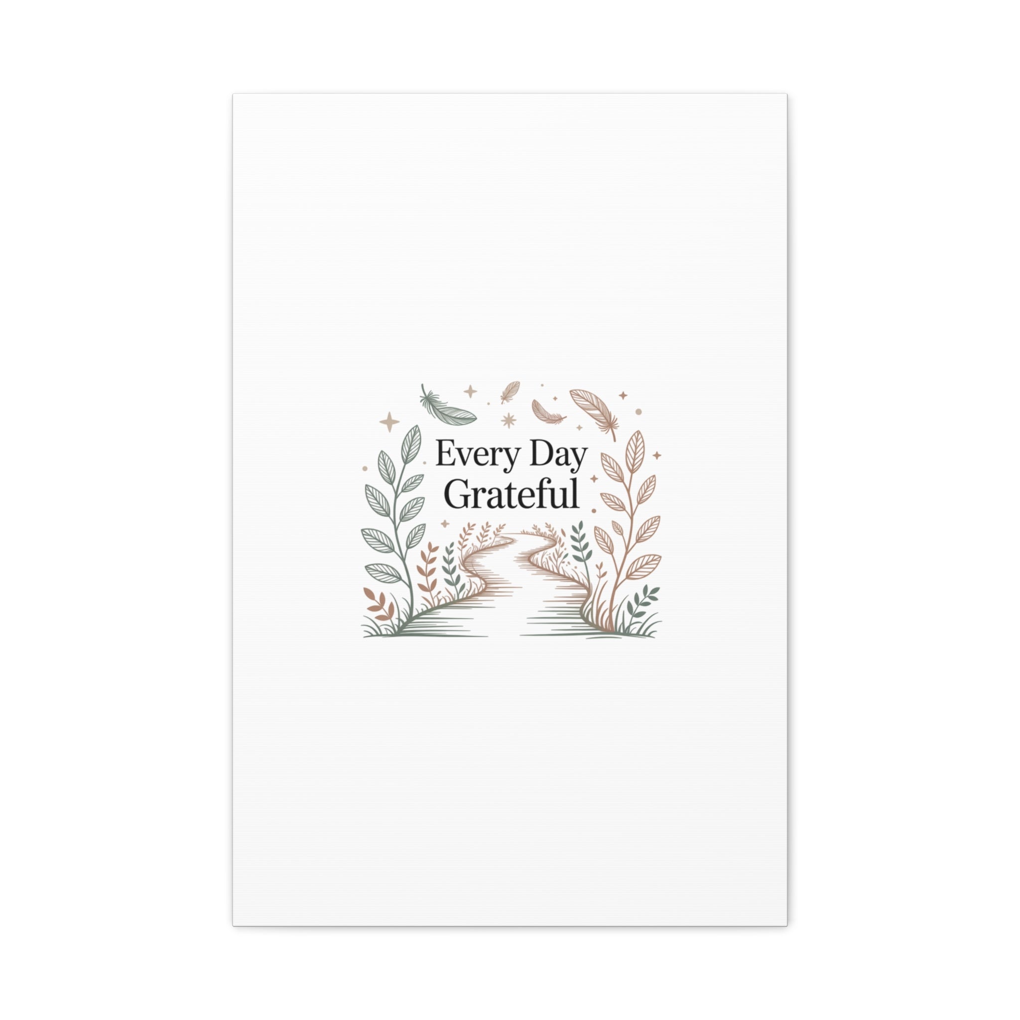 Every Day Grateful Canvas | Soft Everyday Grace Decor, Prayer Corner Art
