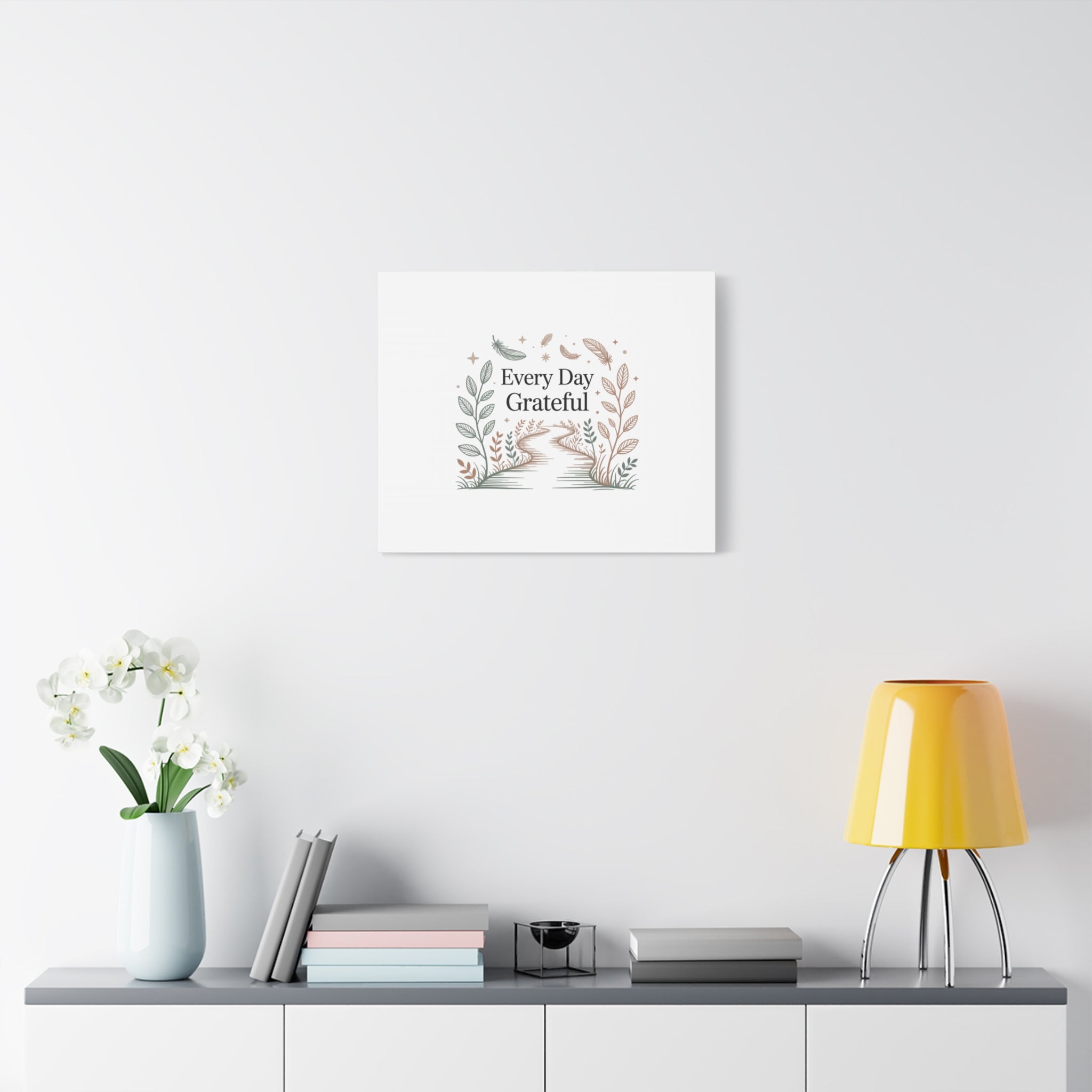 Every Day Grateful Canvas | Soft Everyday Grace Decor, Prayer Corner Art