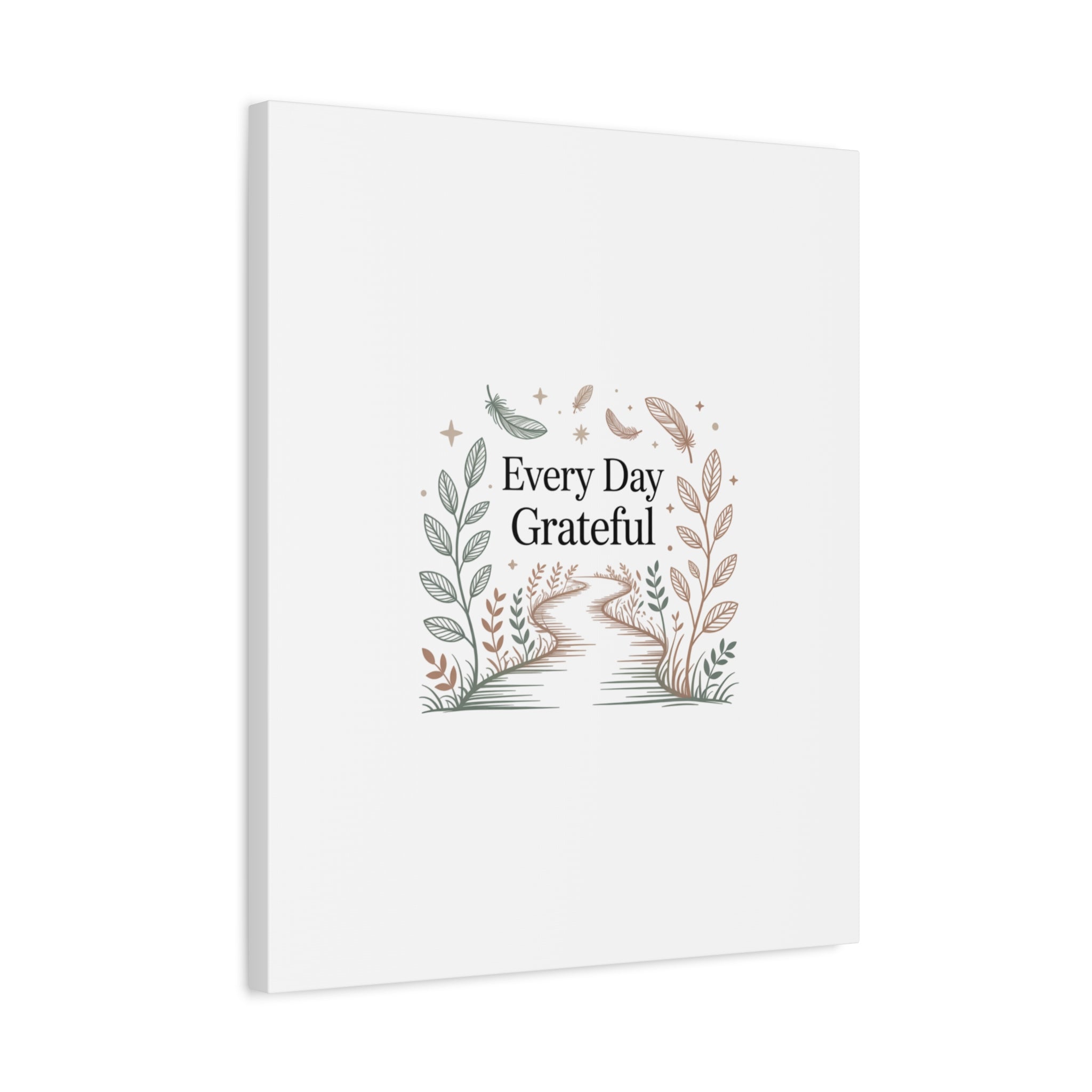 Every Day Grateful Canvas | Soft Everyday Grace Decor, Prayer Corner Art