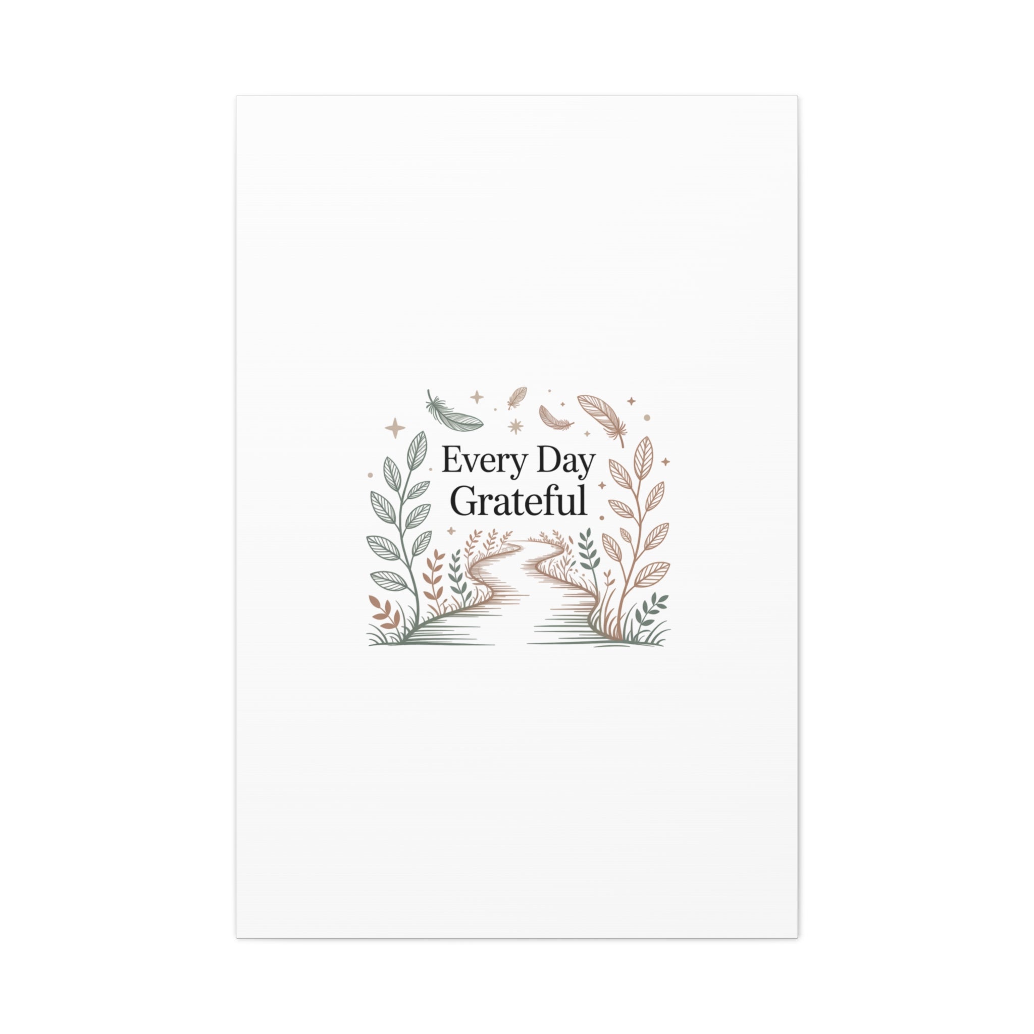 Every Day Grateful Canvas | Soft Everyday Grace Decor, Prayer Corner Art
