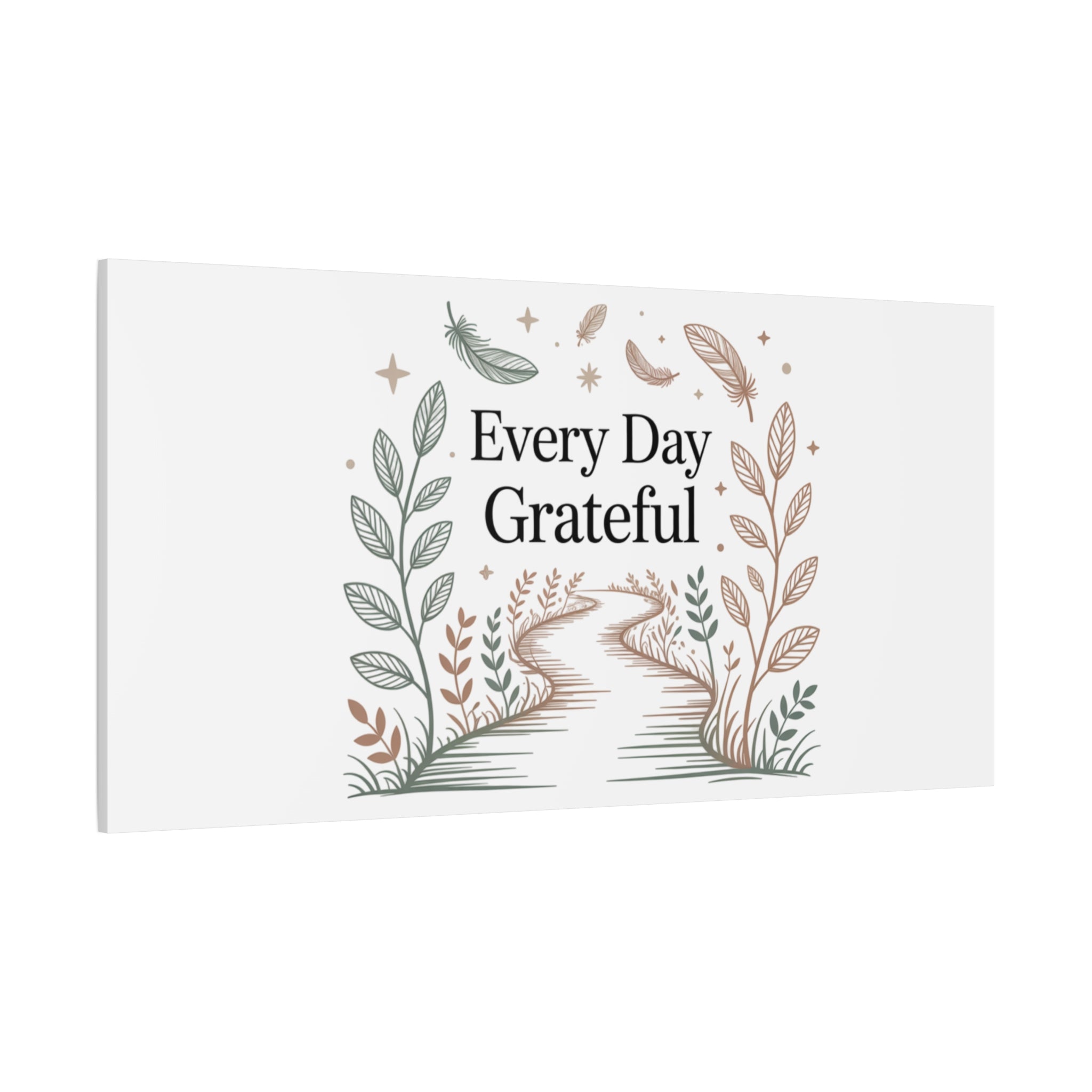 Every Day Grateful Canvas | Soft Everyday Grace Decor, Prayer Corner Art