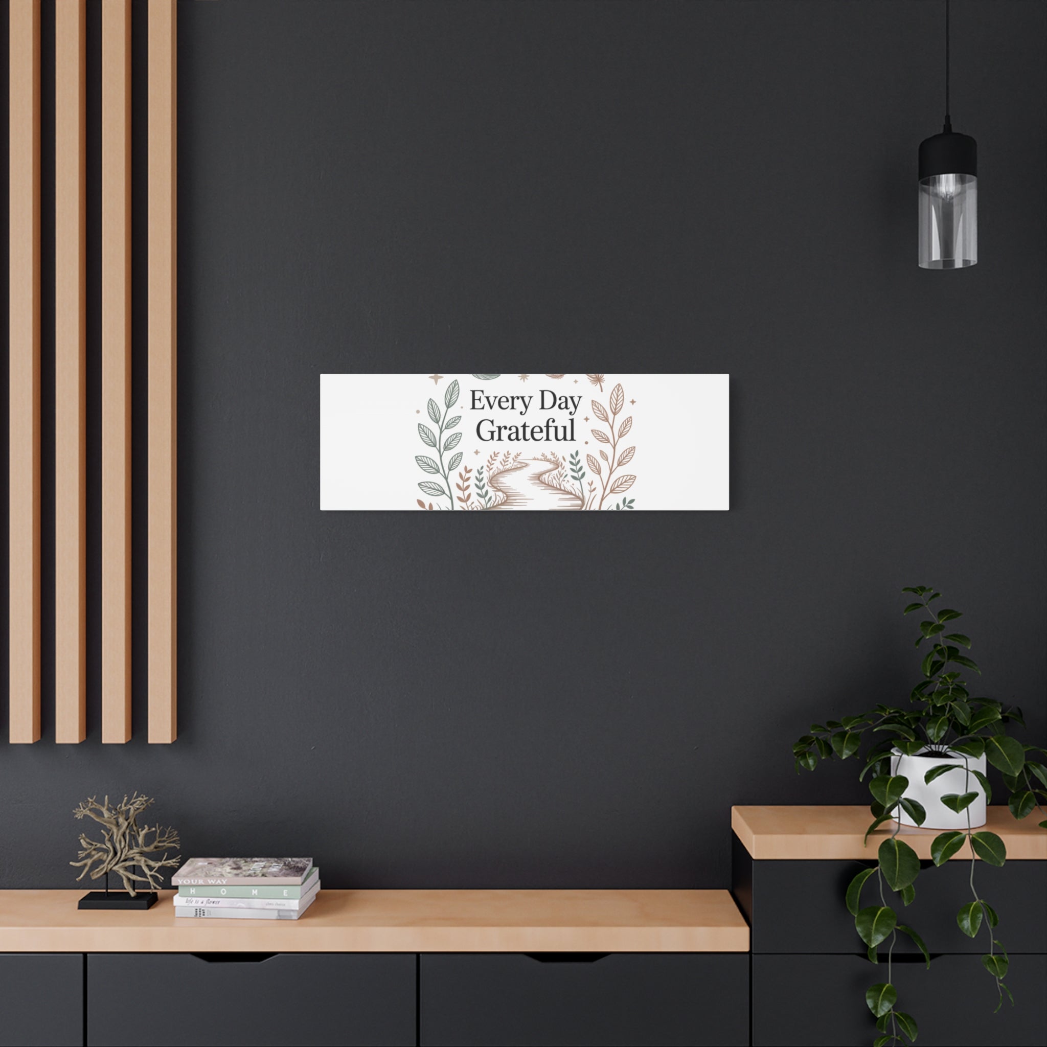 Every Day Grateful Canvas | Soft Everyday Grace Decor, Prayer Corner Art