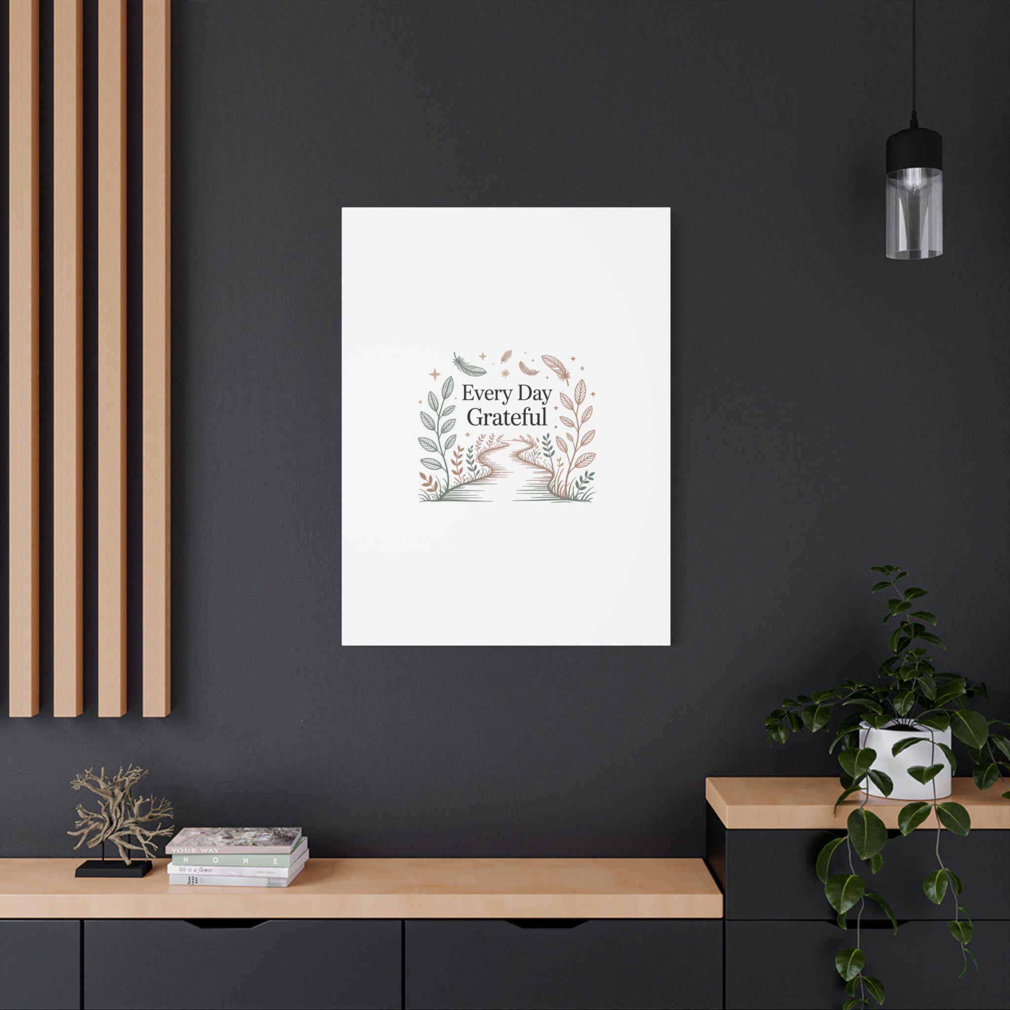 Every Day Grateful Canvas | Soft Everyday Grace Decor, Prayer Corner Art