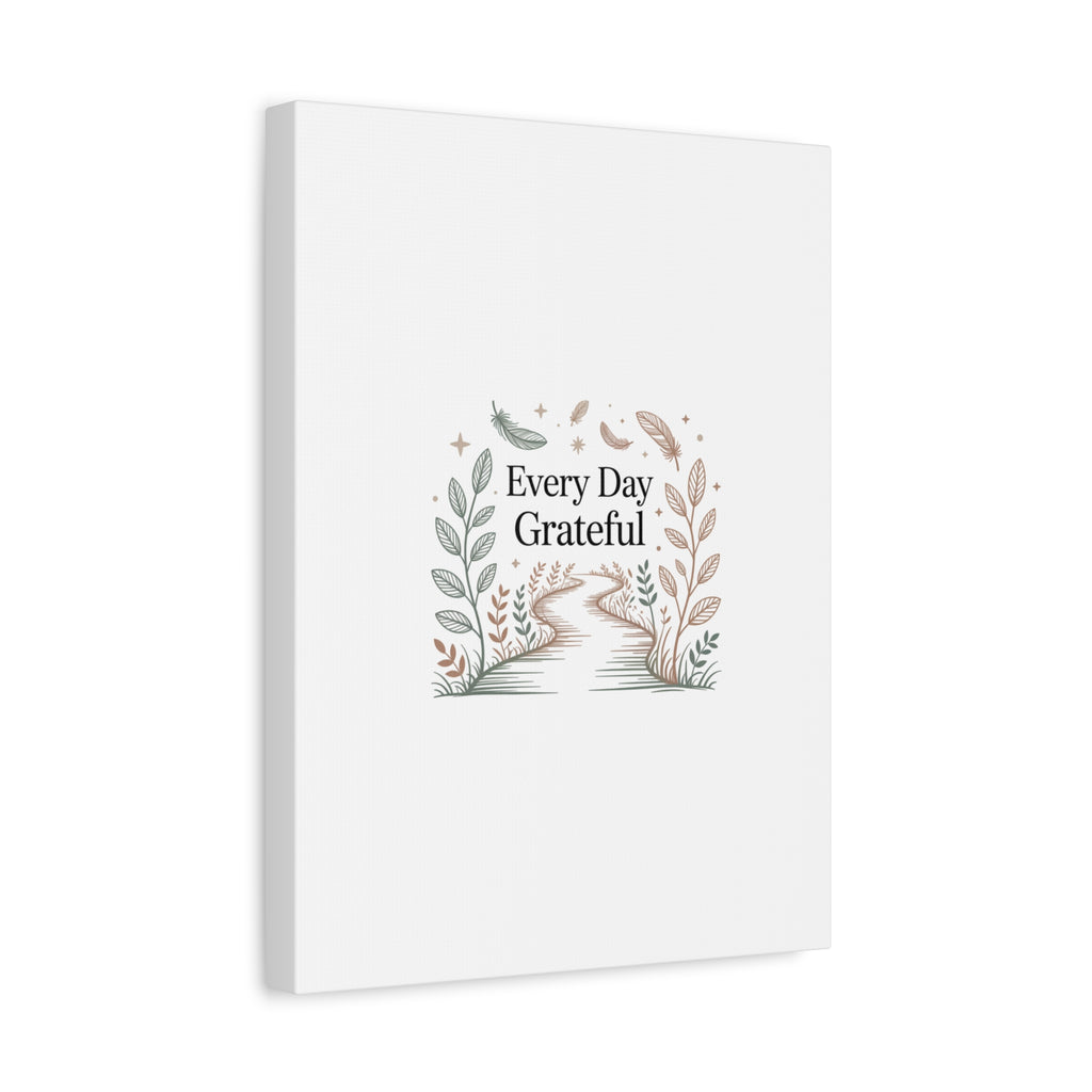 Every Day Grateful Canvas | Soft Everyday Grace Decor, Prayer Corner Art