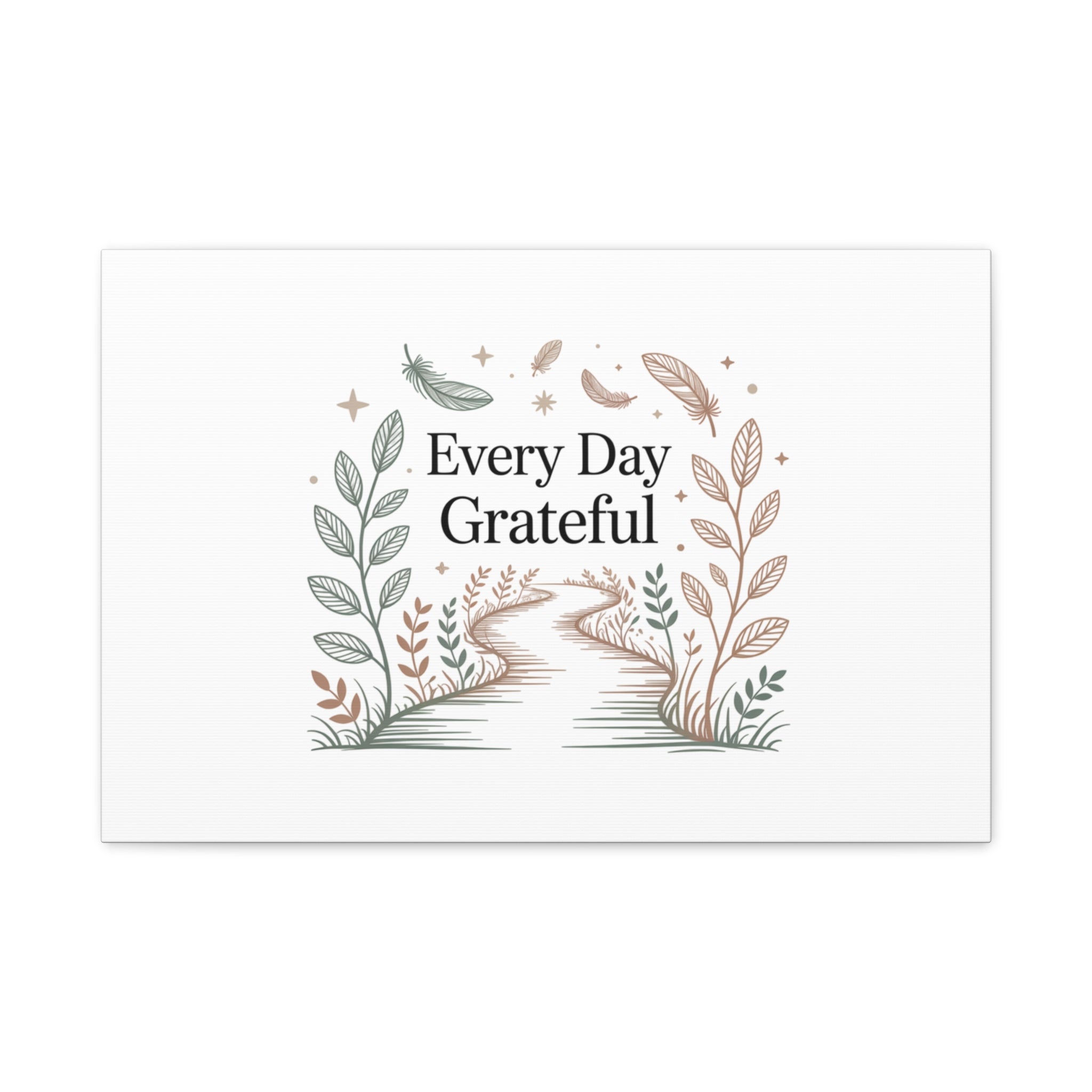 Every Day Grateful Canvas | Soft Everyday Grace Decor, Prayer Corner Art