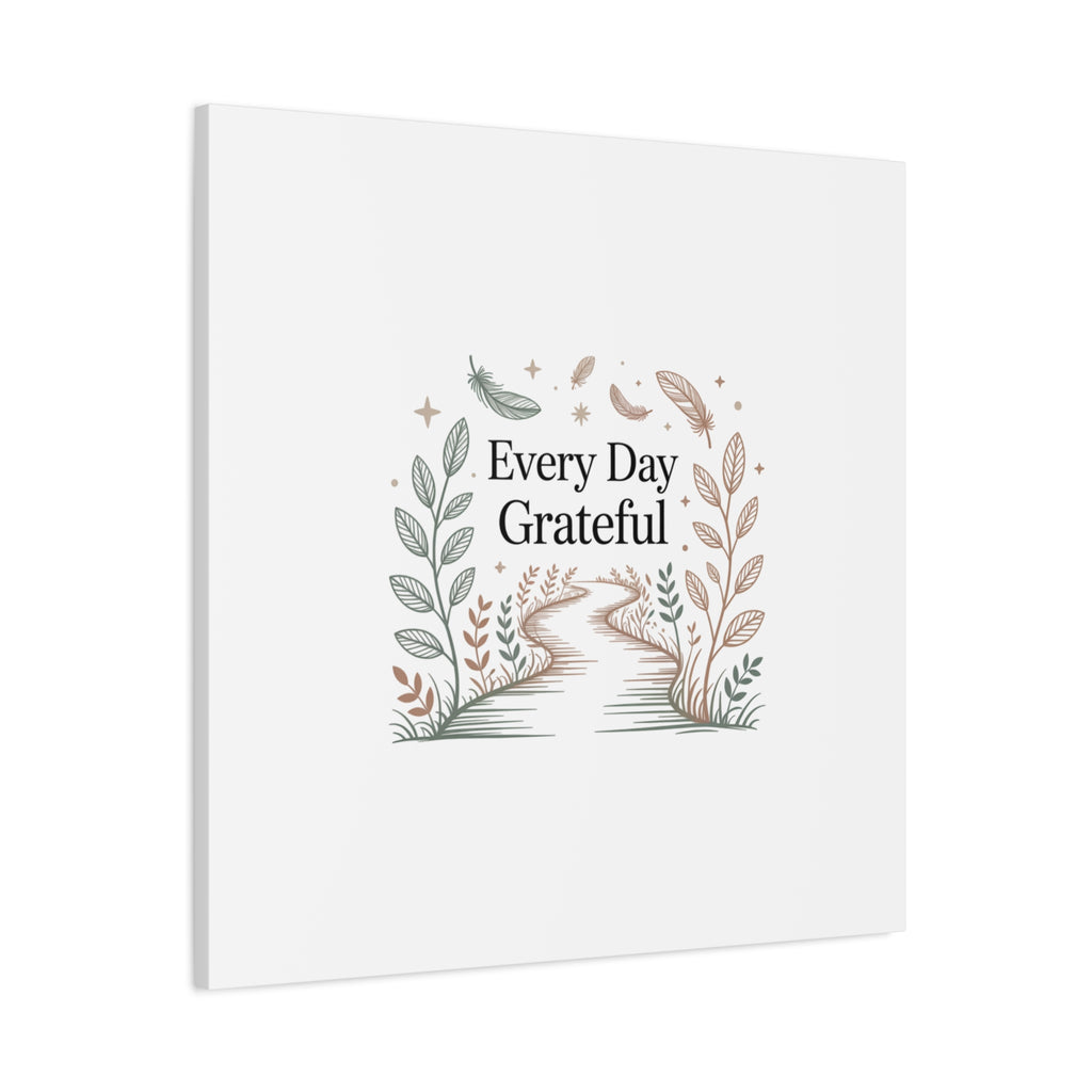 Every Day Grateful Canvas | Soft Everyday Grace Decor, Prayer Corner Art