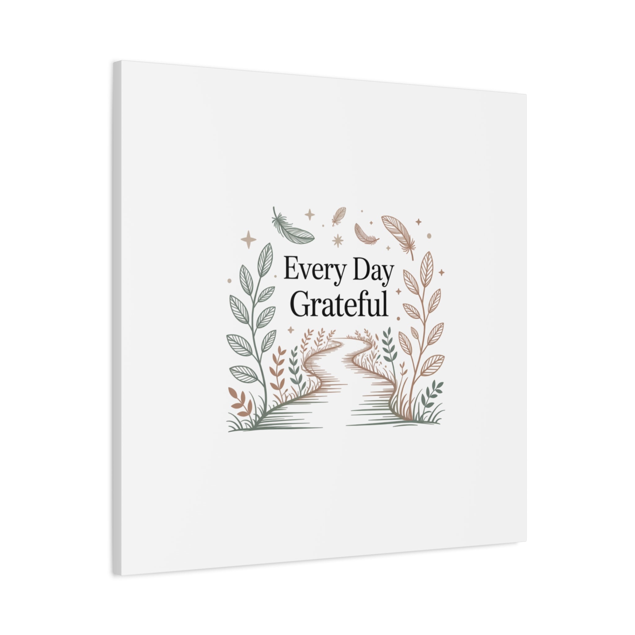 Every Day Grateful Canvas | Soft Everyday Grace Decor, Prayer Corner Art