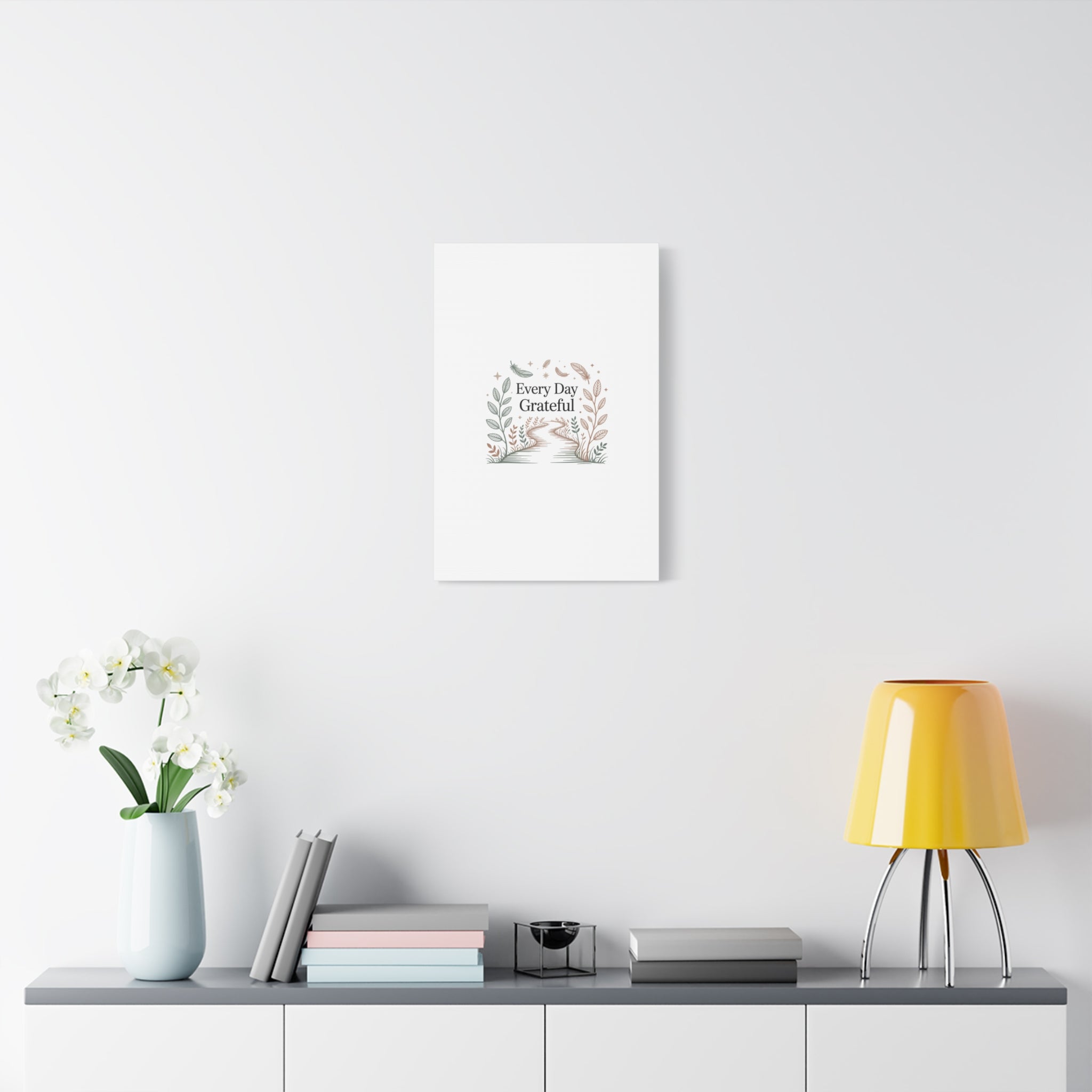Every Day Grateful Canvas | Soft Everyday Grace Decor, Prayer Corner Art