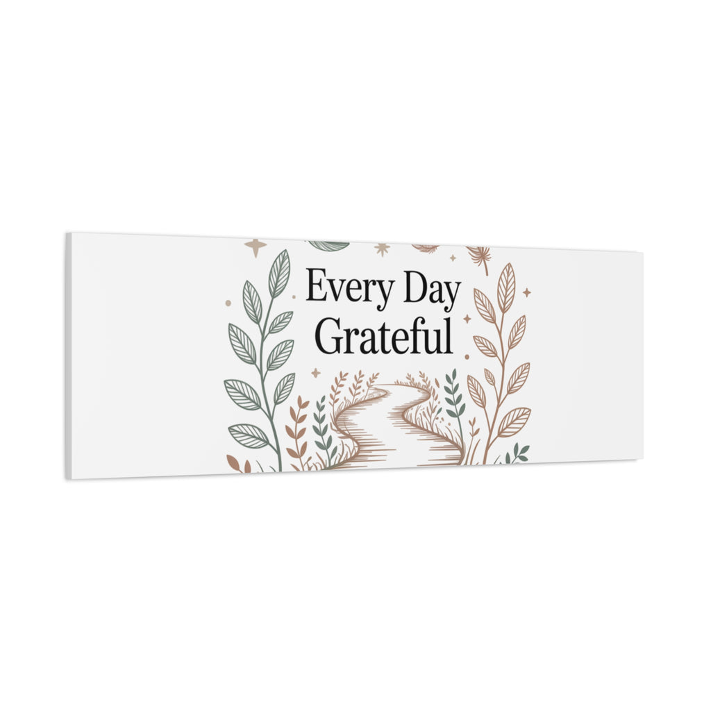Every Day Grateful Canvas | Soft Everyday Grace Decor, Prayer Corner Art