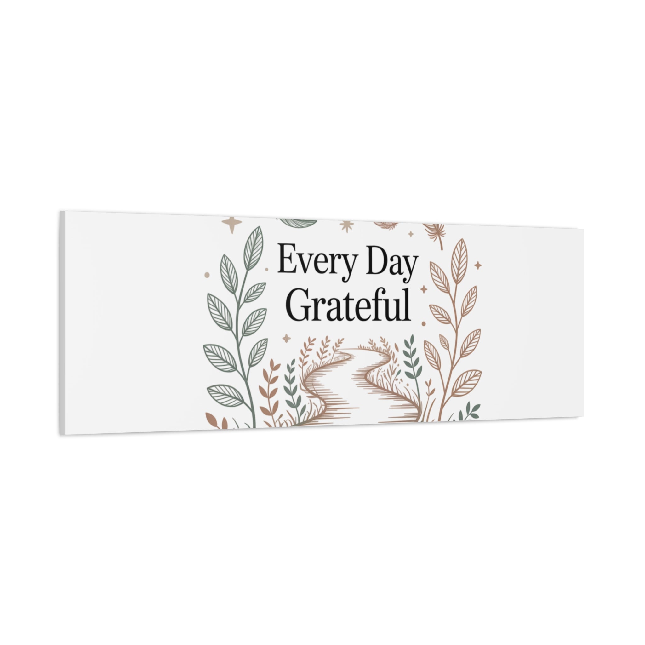 Every Day Grateful Canvas | Soft Everyday Grace Decor, Prayer Corner Art