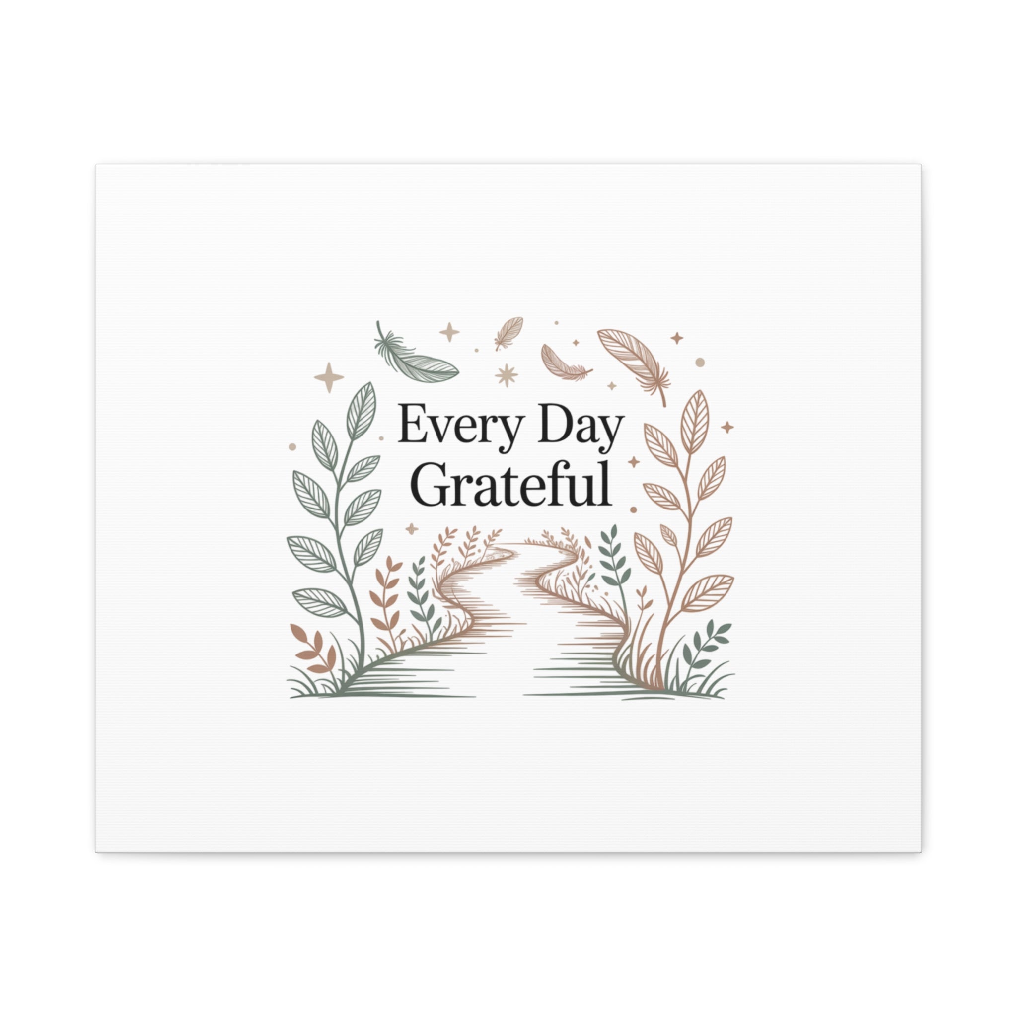 Every Day Grateful Canvas | Soft Everyday Grace Decor, Prayer Corner Art