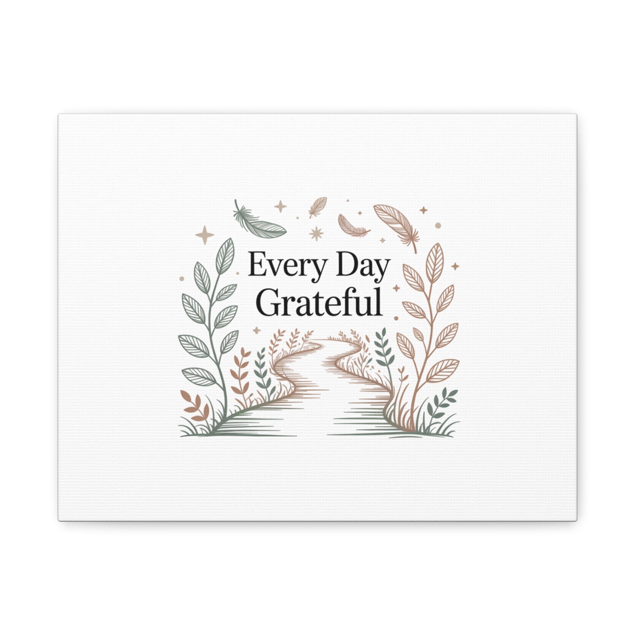 Every Day Grateful Canvas | Soft Everyday Grace Decor, Prayer Corner Art
