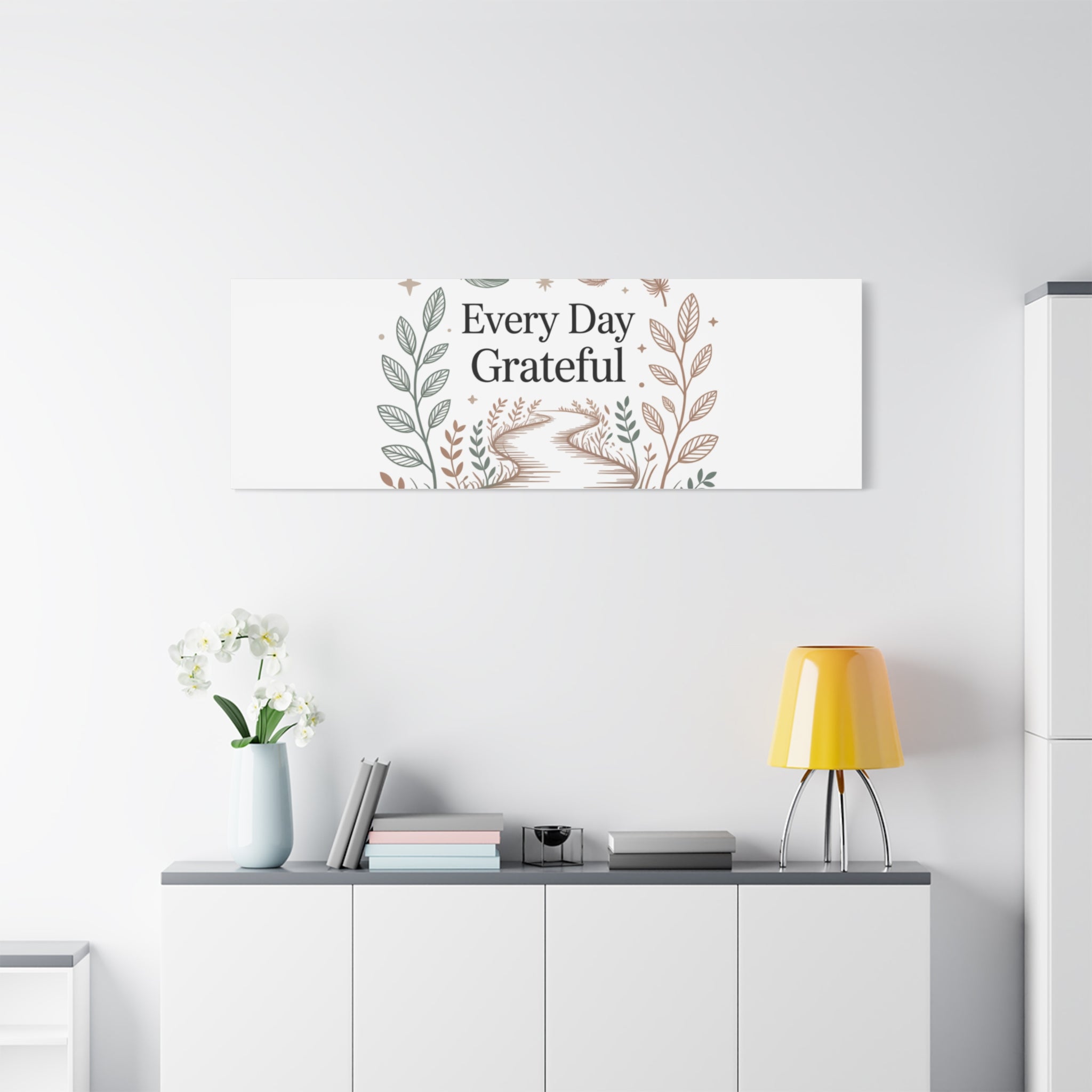 Every Day Grateful Canvas | Soft Everyday Grace Decor, Prayer Corner Art