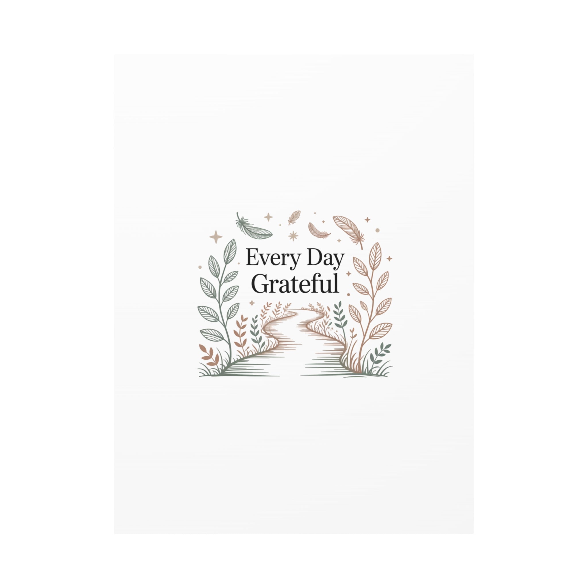 Every Day Grateful Canvas | Soft Everyday Grace Decor, Prayer Corner Art