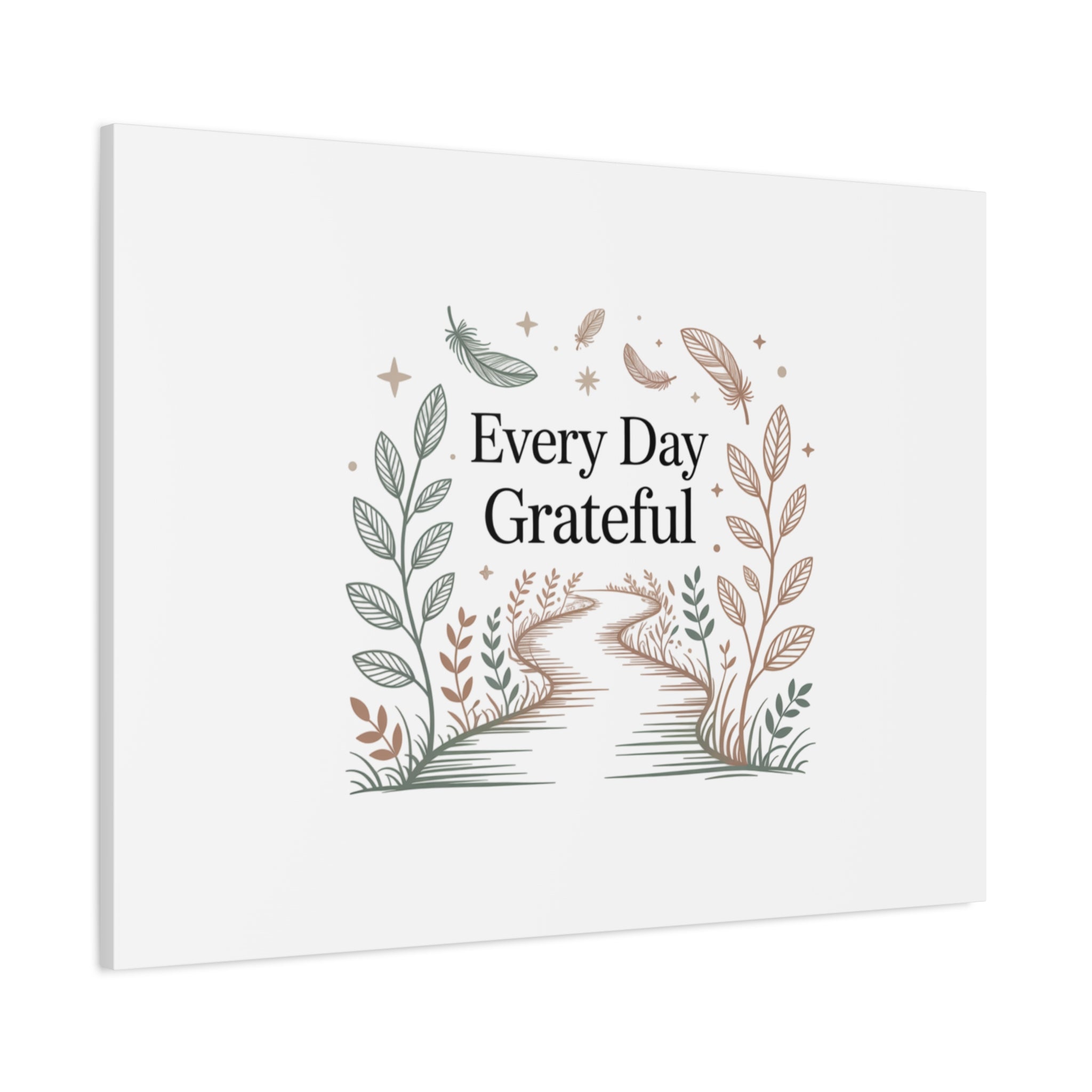 Every Day Grateful Canvas | Soft Everyday Grace Decor, Prayer Corner Art