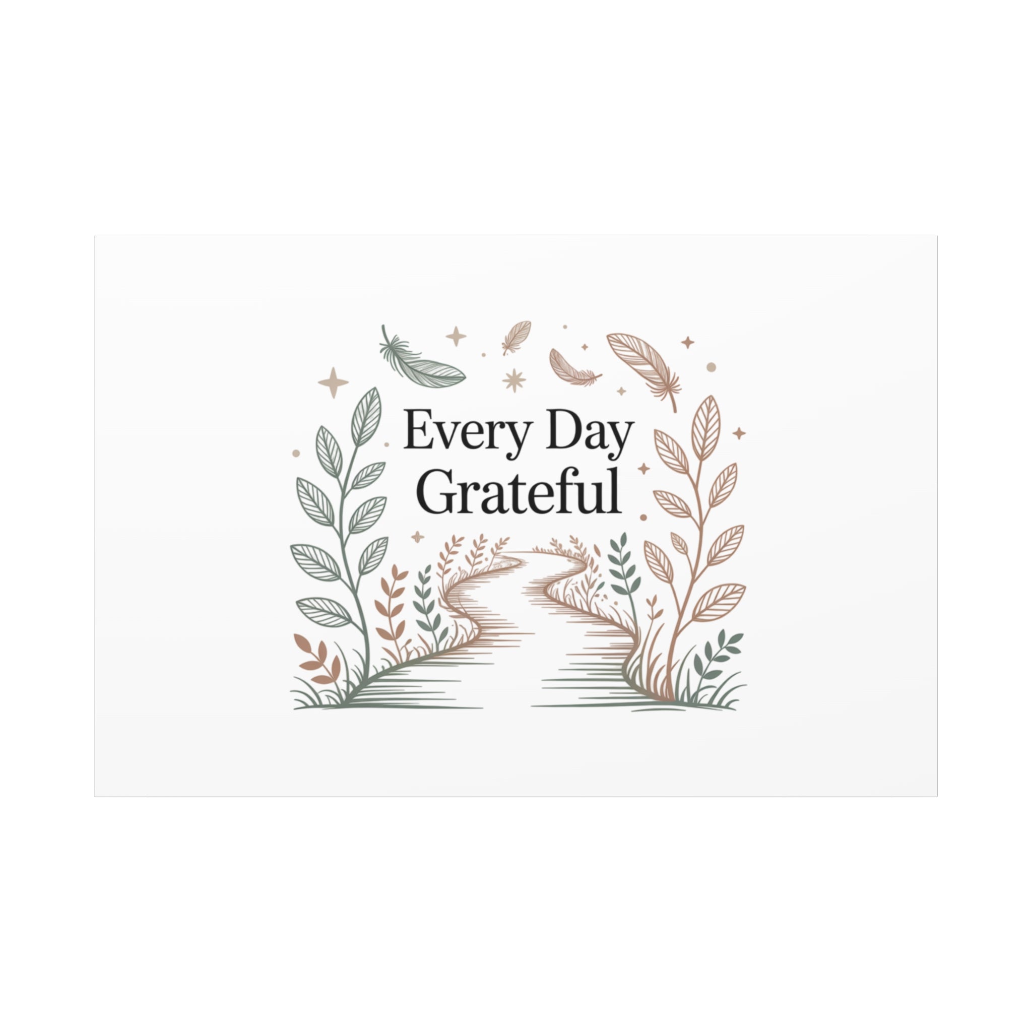 Every Day Grateful Canvas | Soft Everyday Grace Decor, Prayer Corner Art
