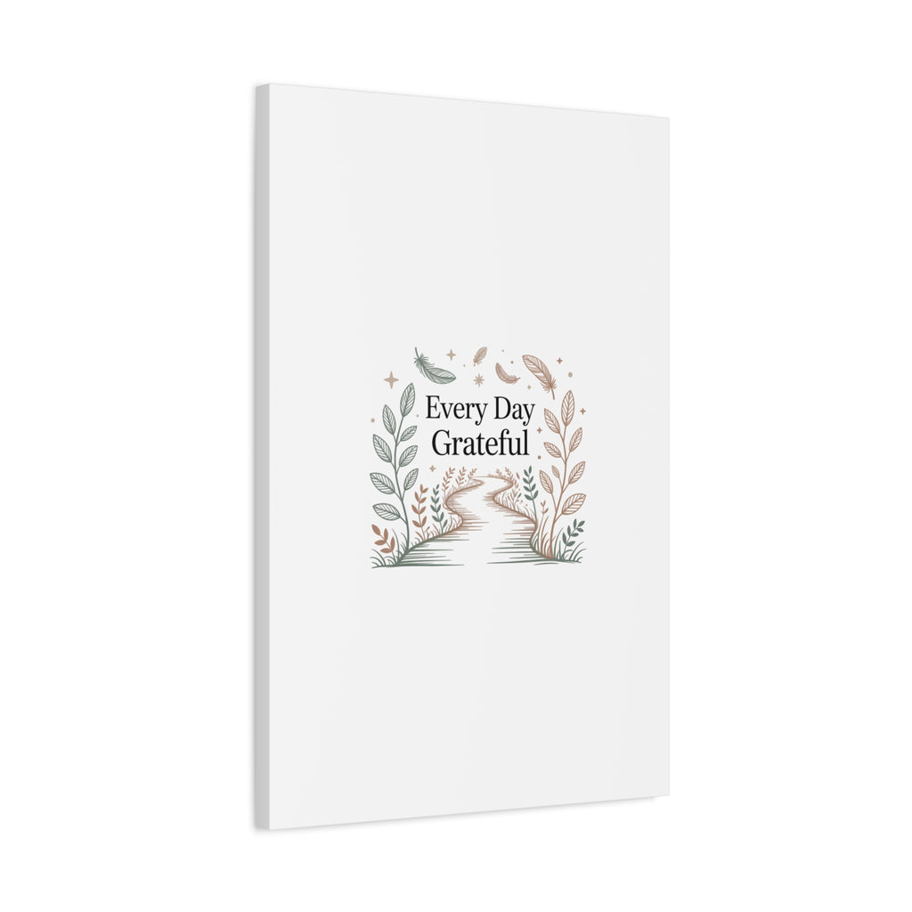 Every Day Grateful Canvas | Soft Everyday Grace Decor, Prayer Corner Art