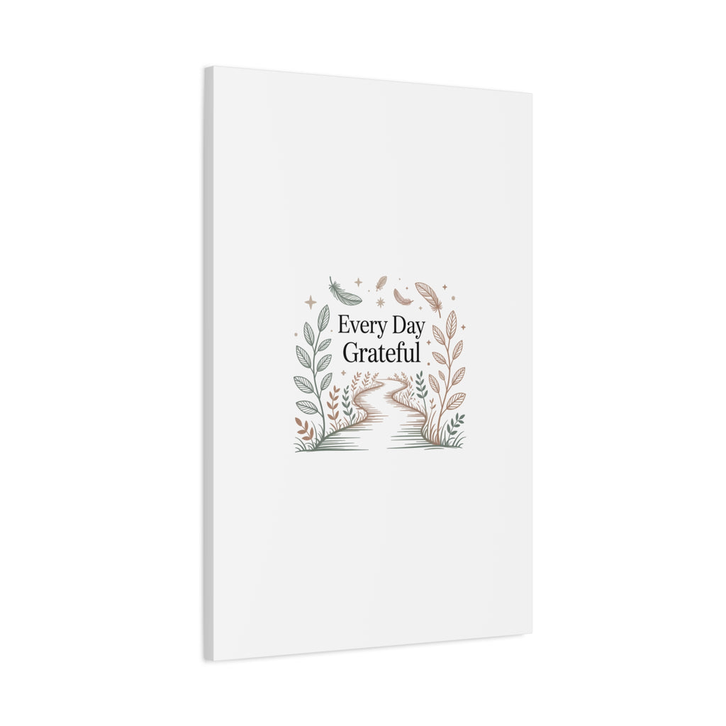 Every Day Grateful Canvas | Soft Everyday Grace Decor, Prayer Corner Art